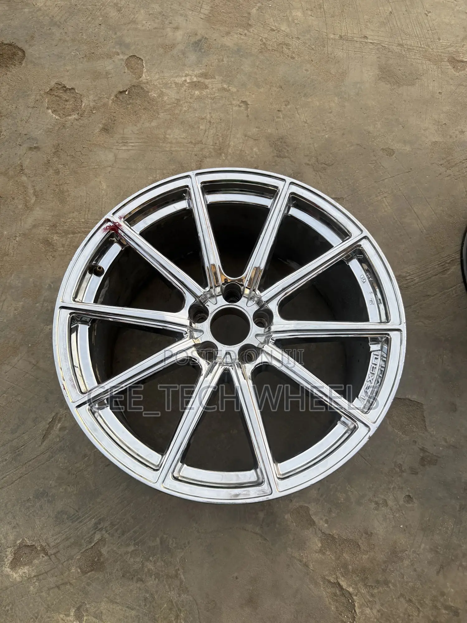 20-Inch Pure Chrome Front and Back