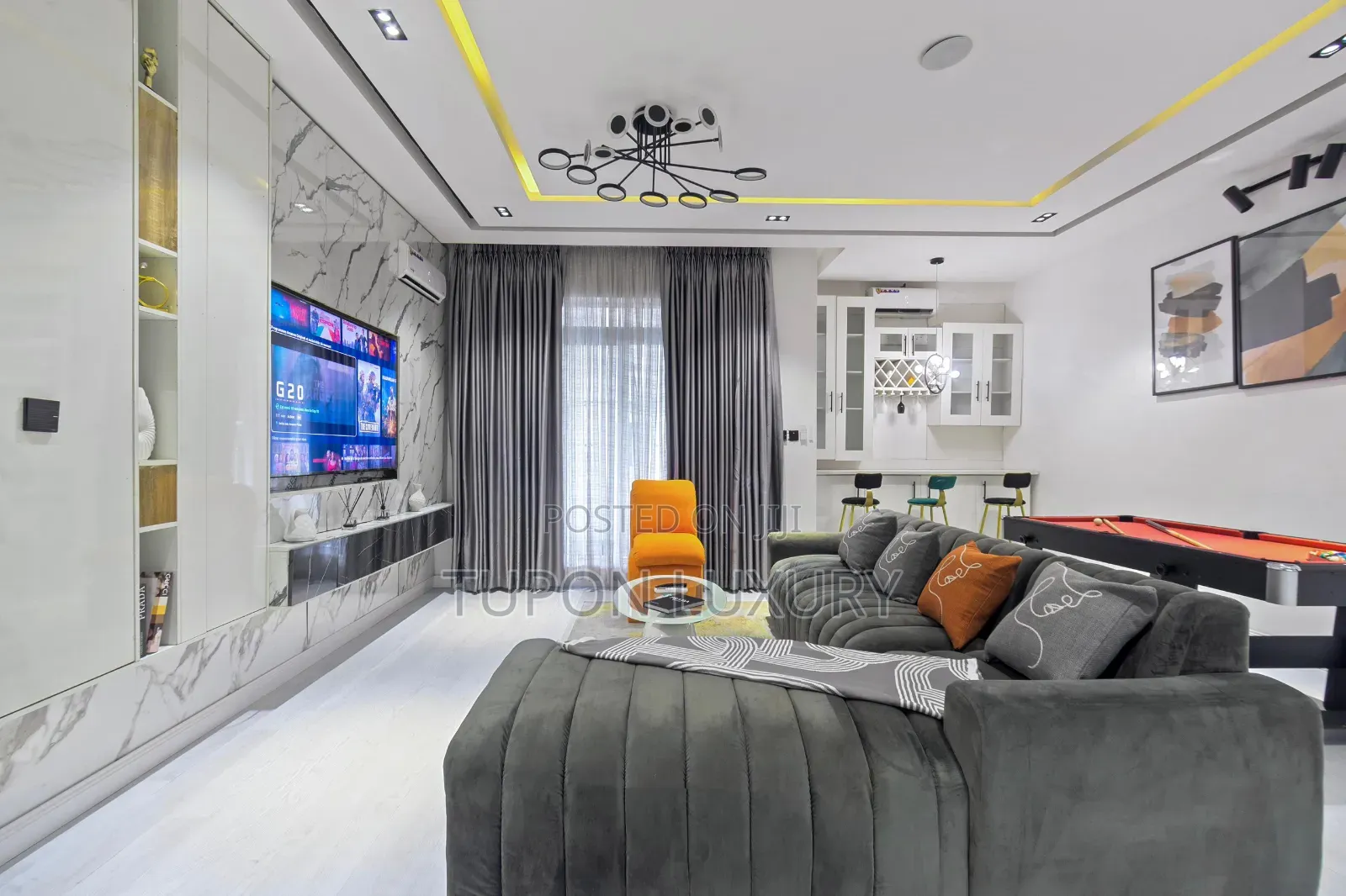 Cinematic 2bedroom Apartment With Pool,Gym,Snooker Board,Table Tennis