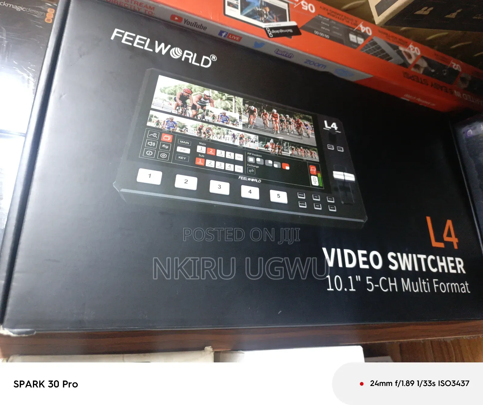 Feelworld L4 Multi-camera Video Mixer Switcher