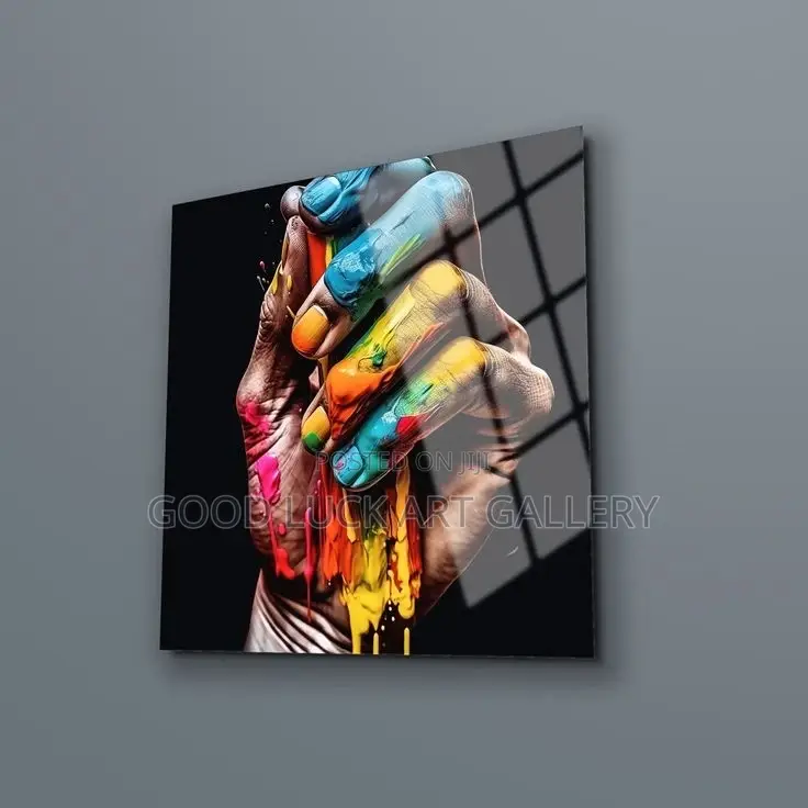 Coloured Hand Wall Art