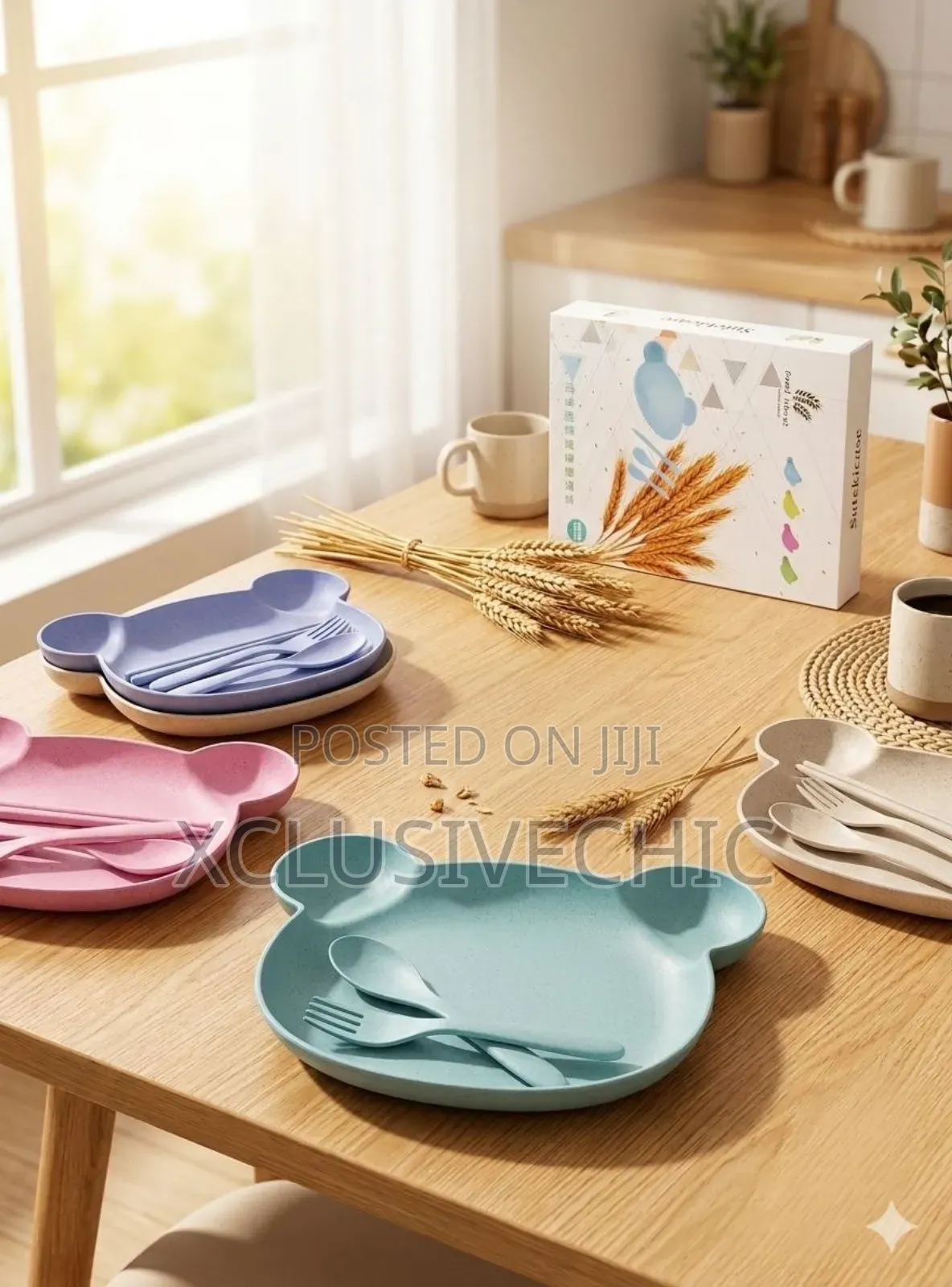 Kids Plastic Bowl and Cuttlery Set