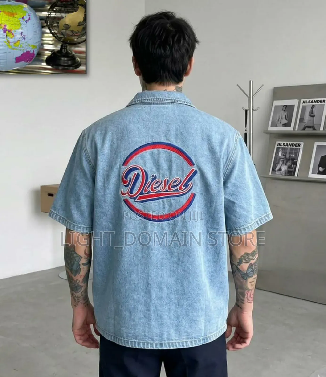 Luxury Short Sleeve Jean Shirts
