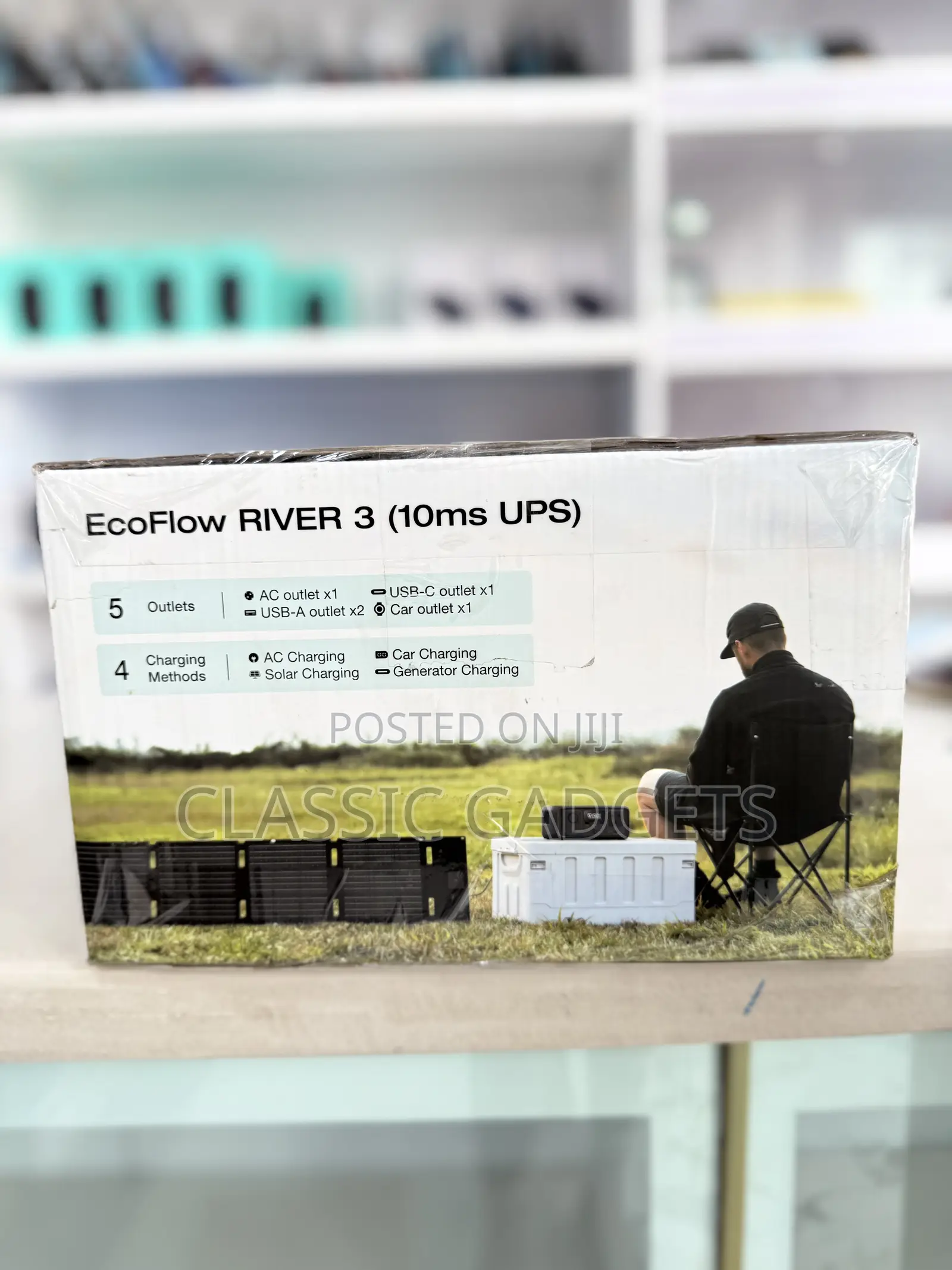 Eco Flow River 3 10m Ups 600w / 245wh Solar Battery