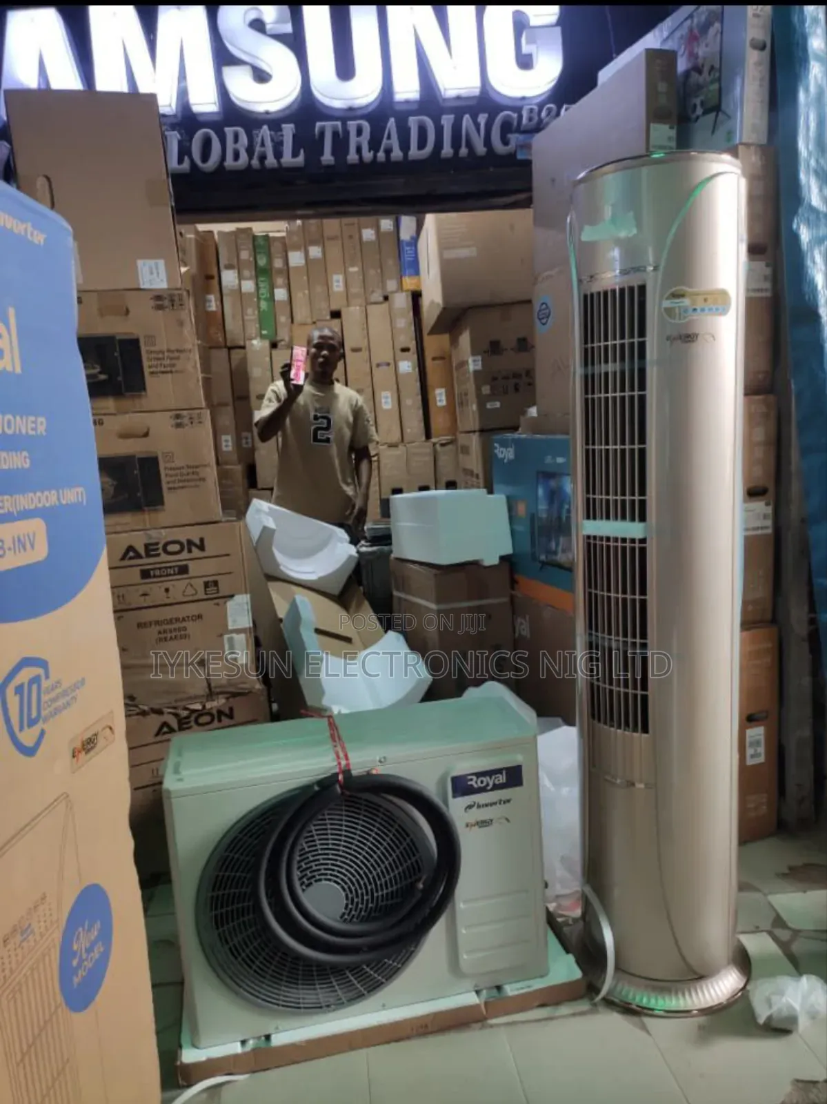 Original Royal 3 Hp R32 Inverter Energy Smart Floor Standing Ac Etc.