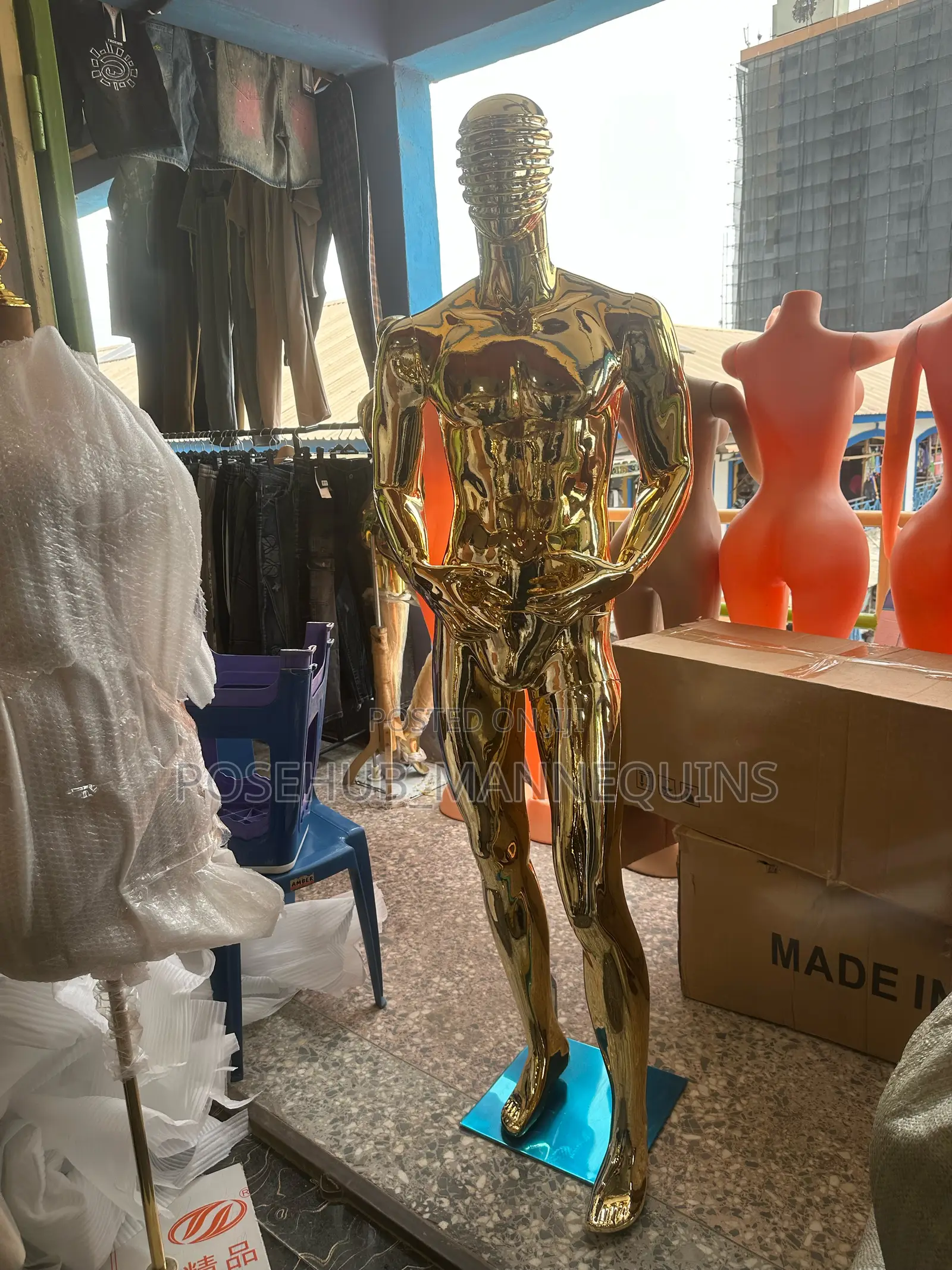 Gold Man Mannequin