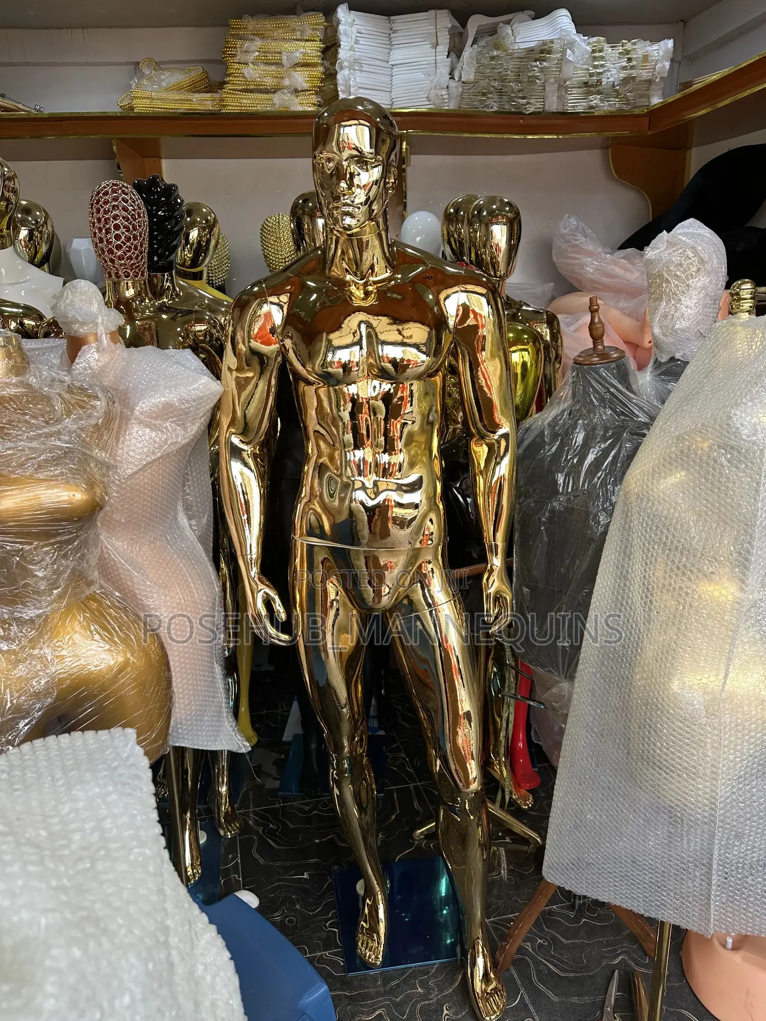 Gold Man Mannequin