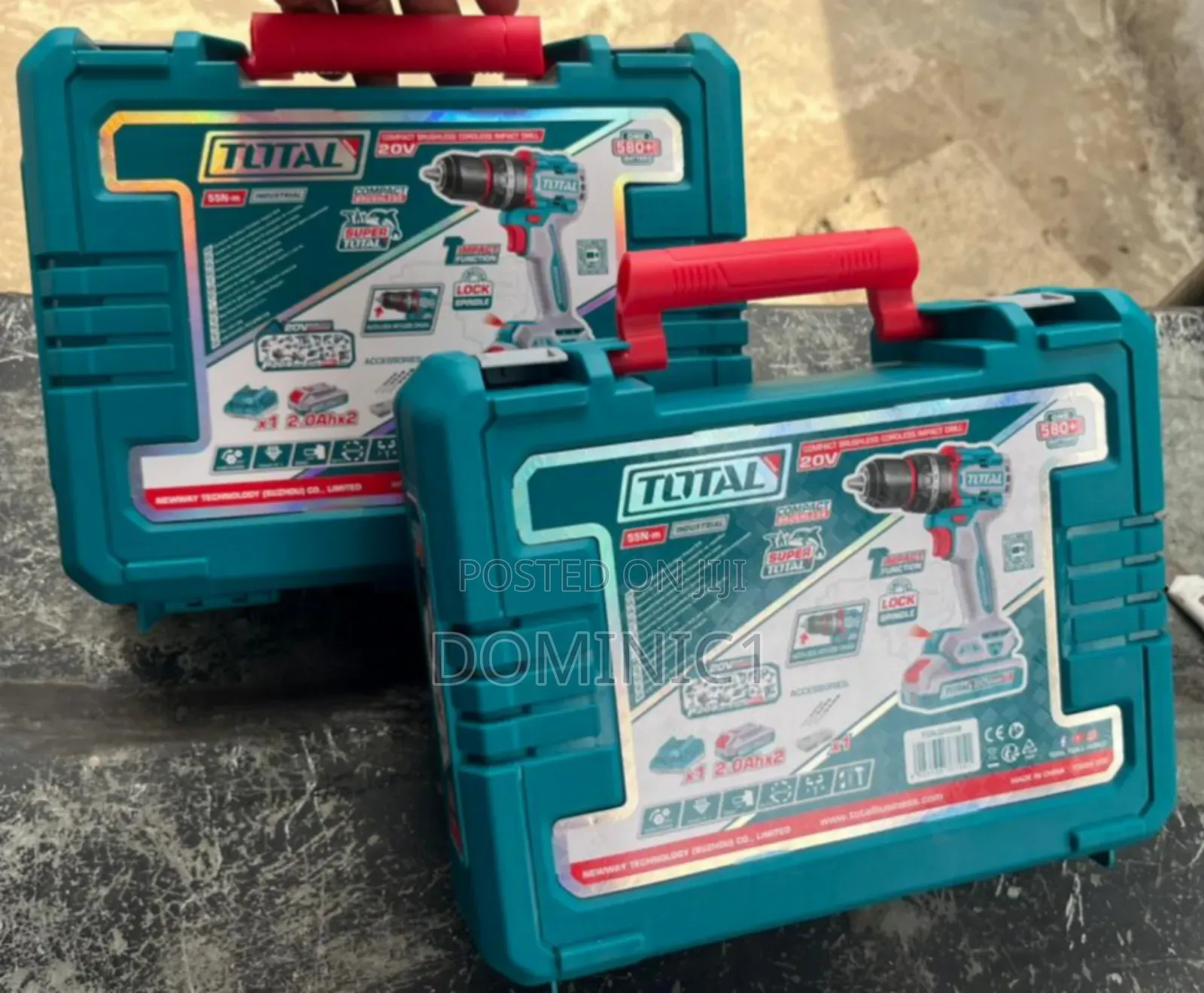 Total 20v Compact Brushless Cordless Impact Drill