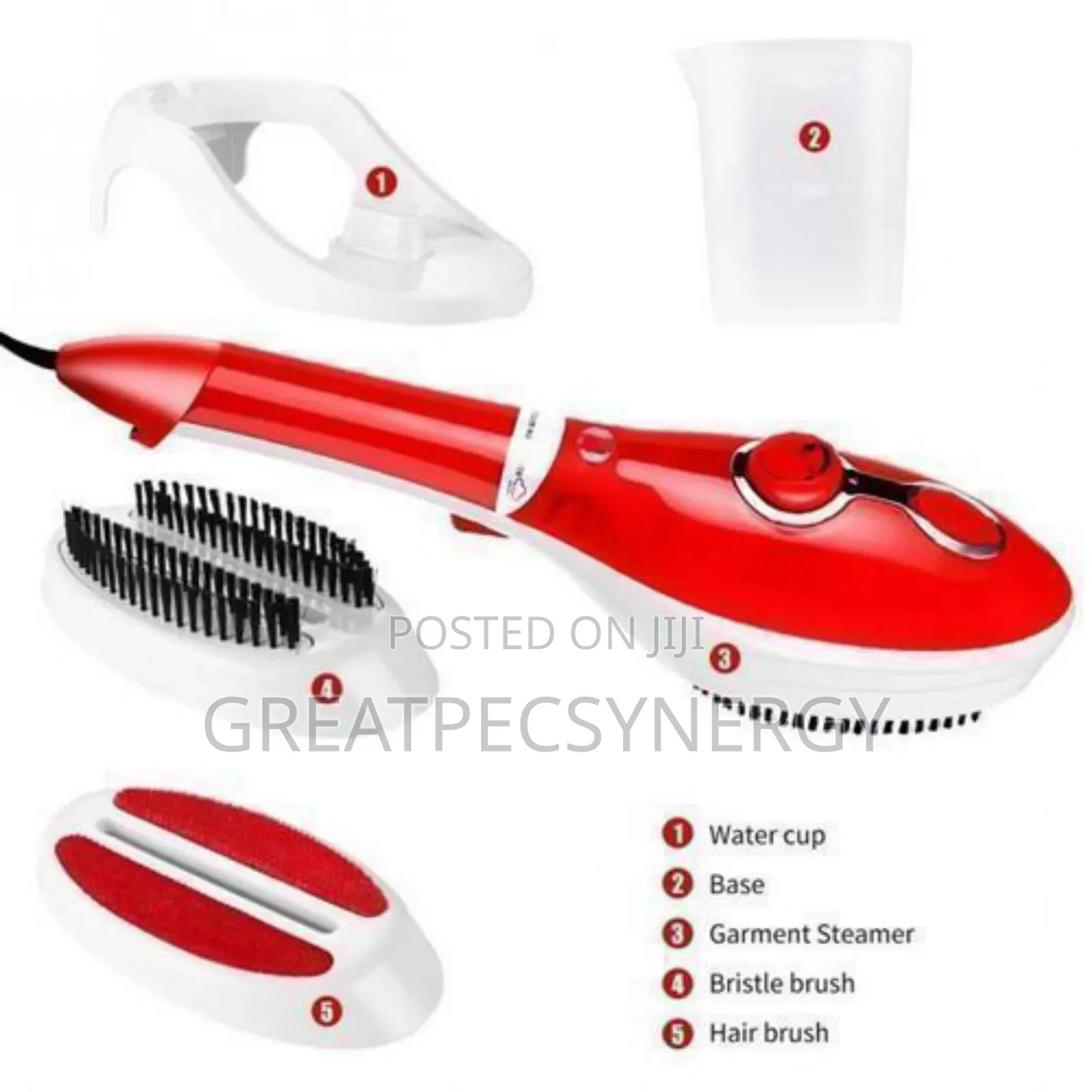 Portable Handheld Steam Iron With Brush Garment Steamer and Base