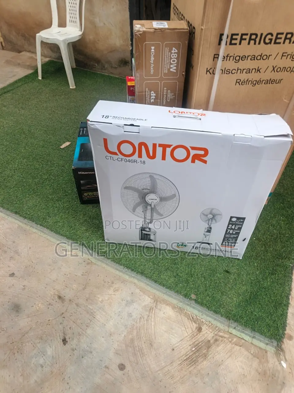 18” Lontor Fan With Water Spray Airflow System