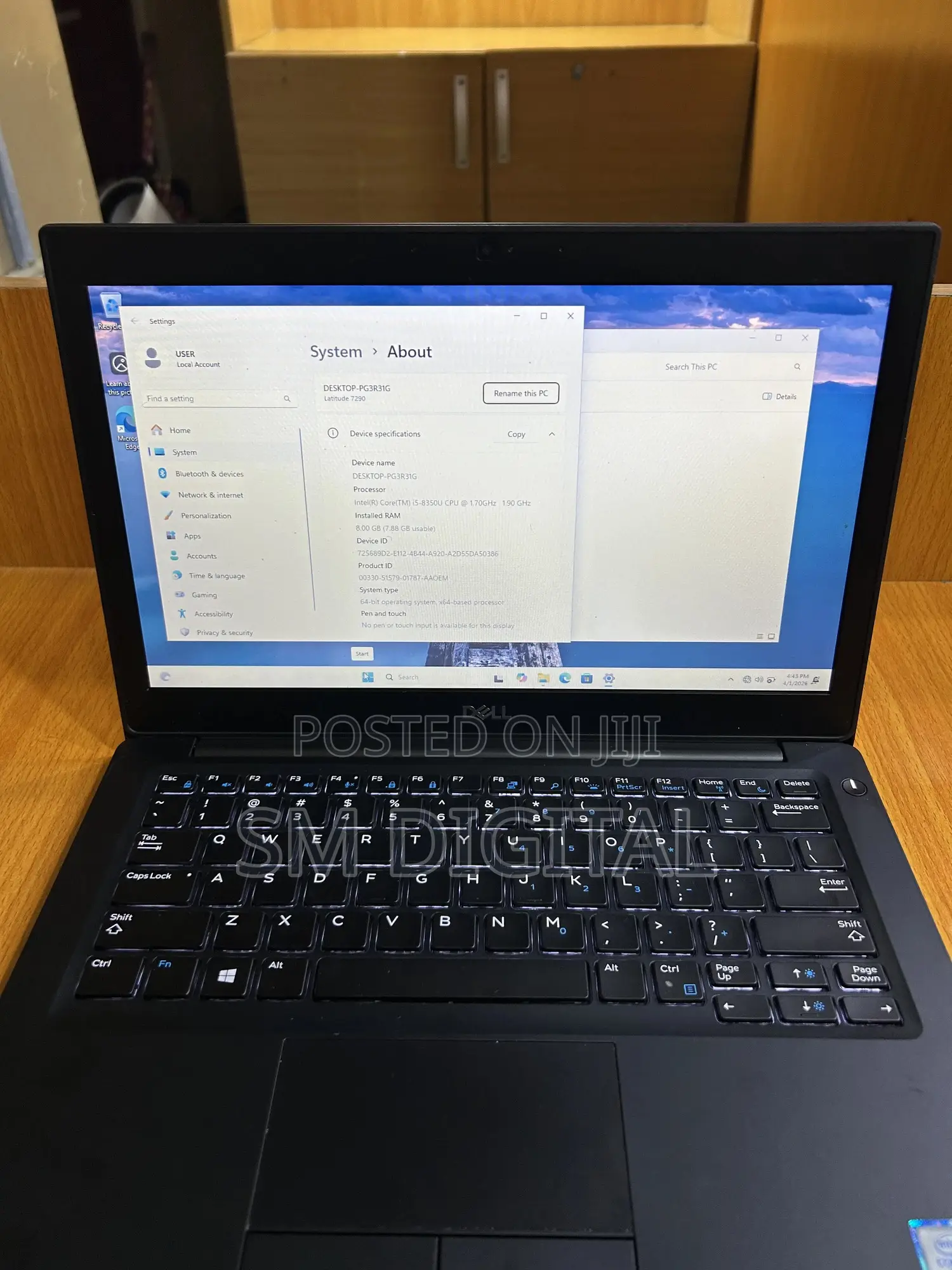 Laptop Dell Latitude 7290 8GB Intel Core i5 SSD 256GB