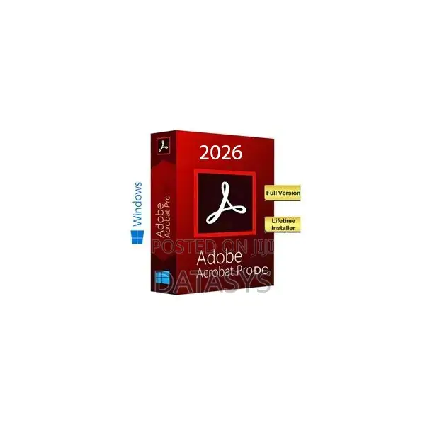 Adobe Acrobat Pro Dc Latest 2026 Edition, (Permanent Activation)