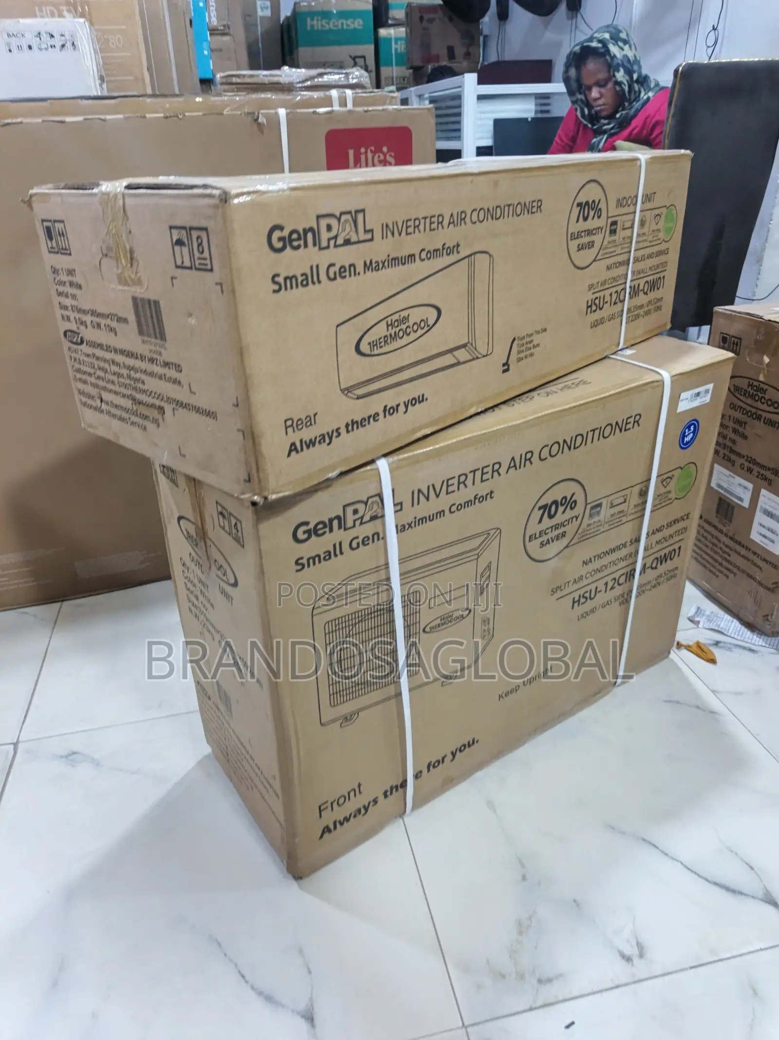 Haier Thermocool Genpal Inverter 1.5hp Ac Powerful Unit-Hsu12cirmqwot