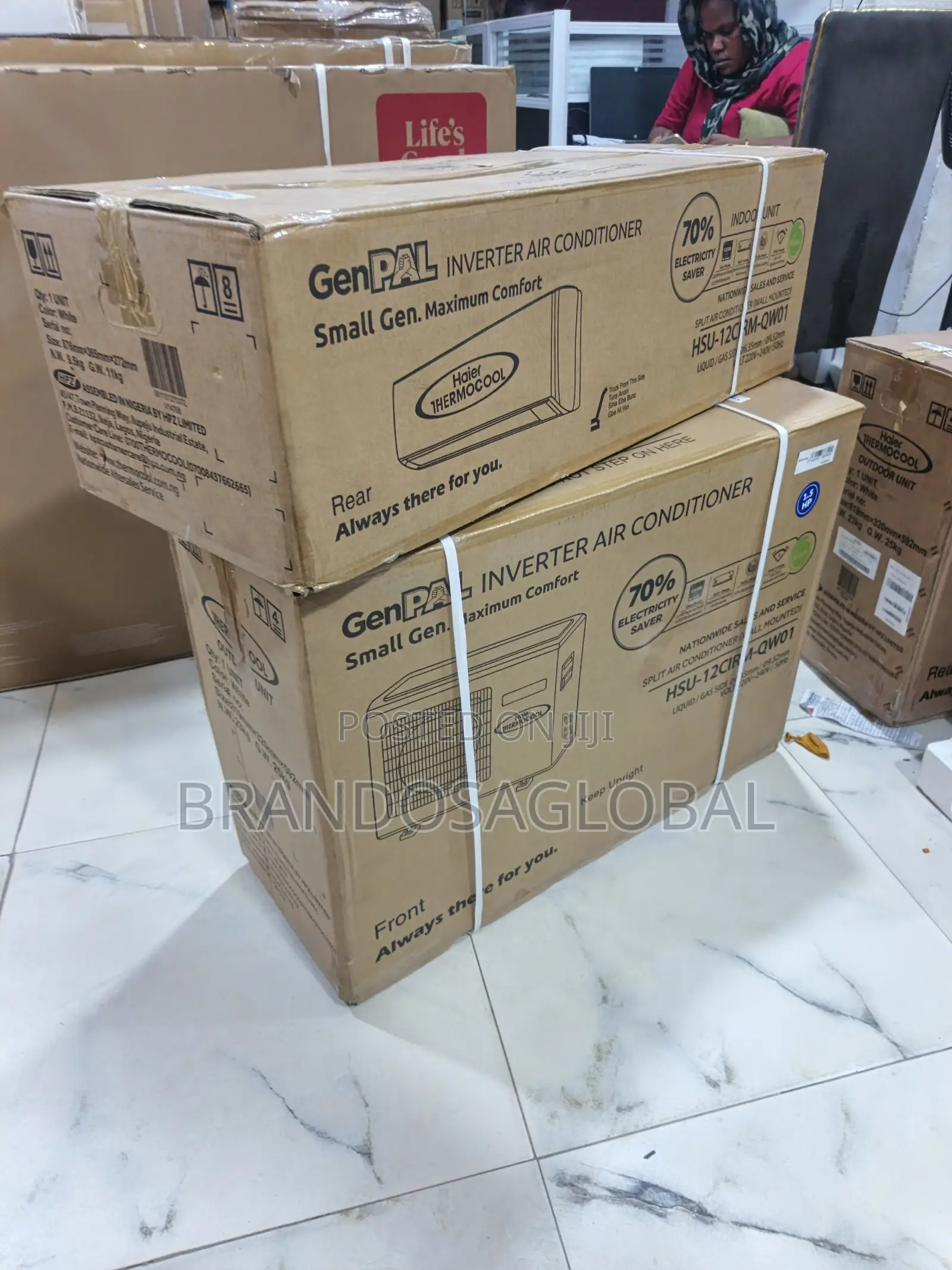 Haier Thermocool Genpal Inverter 1.5hp Efficient Ac- Hsu12cirmqwot