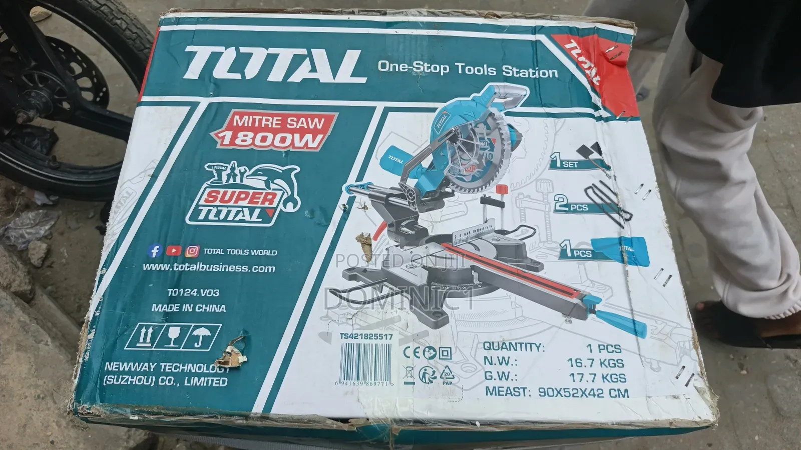 Total 1800w Miter Saw (Model Ts).255mm