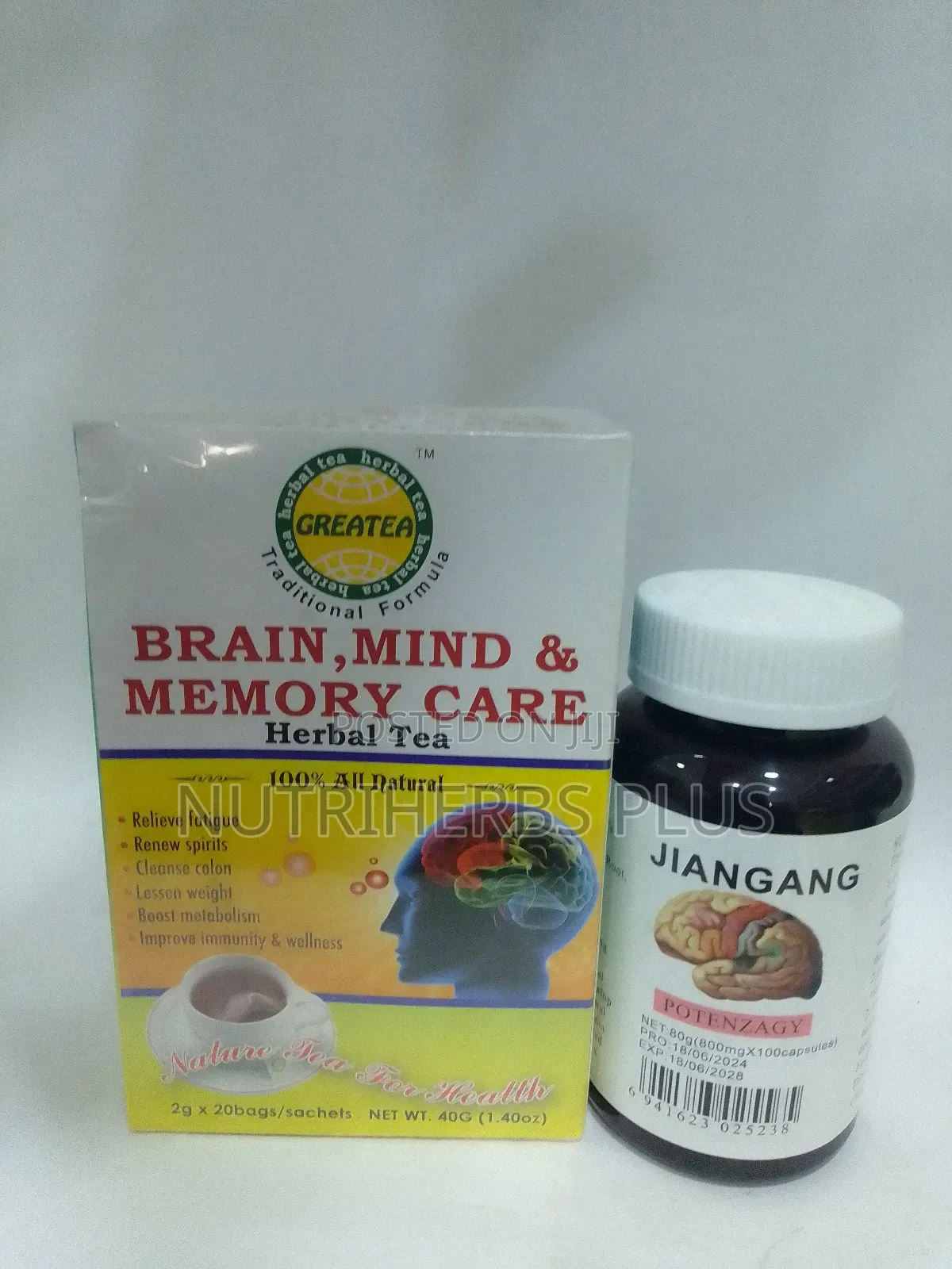 Greatea Brain,Mind Memory Care Yes + Jiangang Potenzagy
