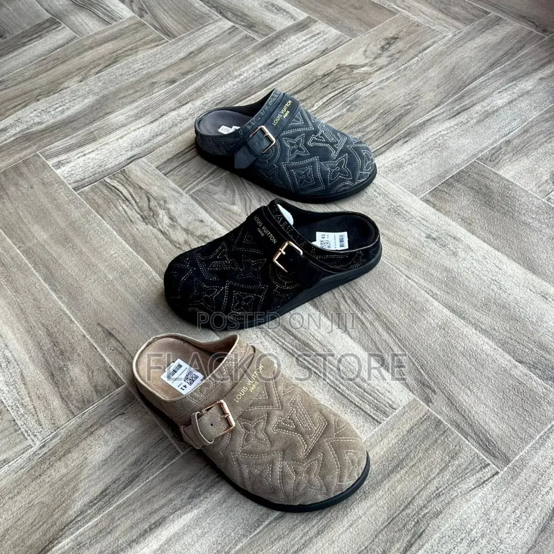 Original Louis Vuitton Suede Mules