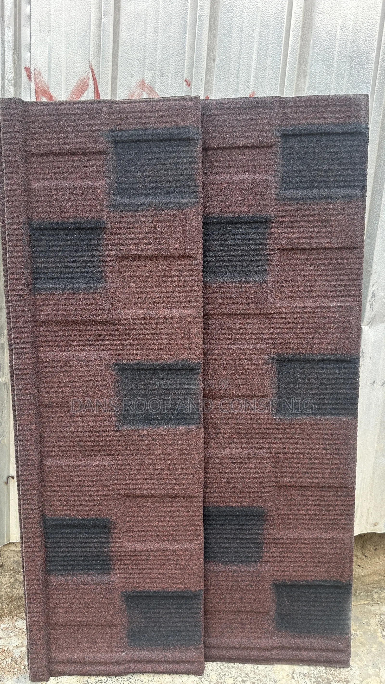 Red Spotted Black Shingle With Black Patch
