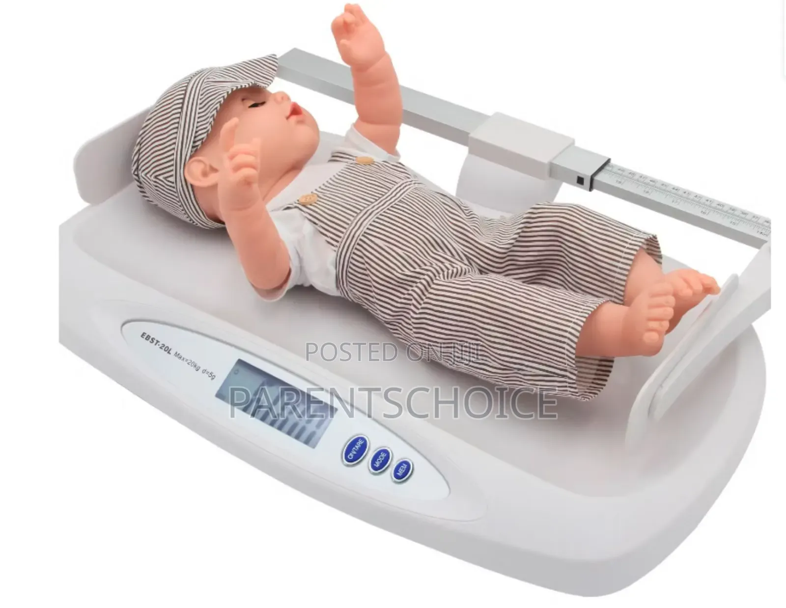 Portable 20kg Max Capacity Baby Infantometer Height Measure Weighing