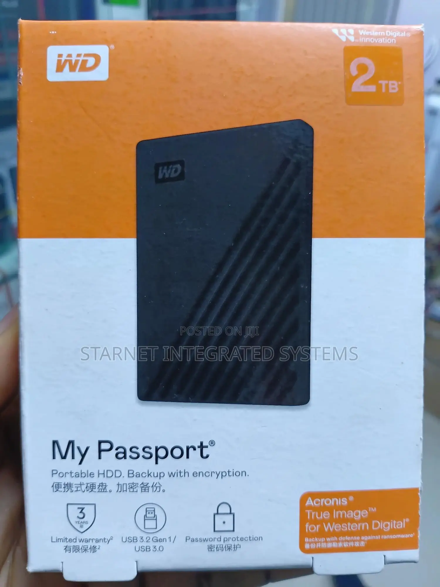 Western Digital Wd My Passport 2tb External Hard Drive 3.0 Usb