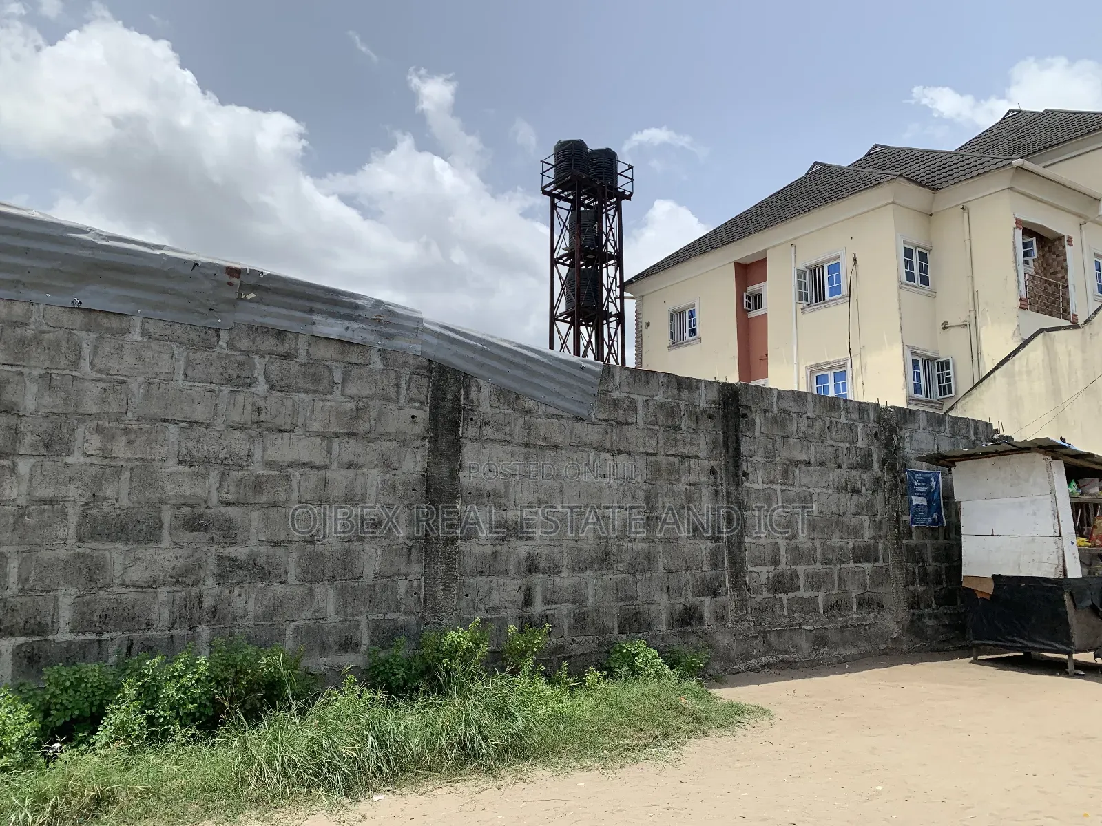 A Plot of Dry Land Fenced and Gated