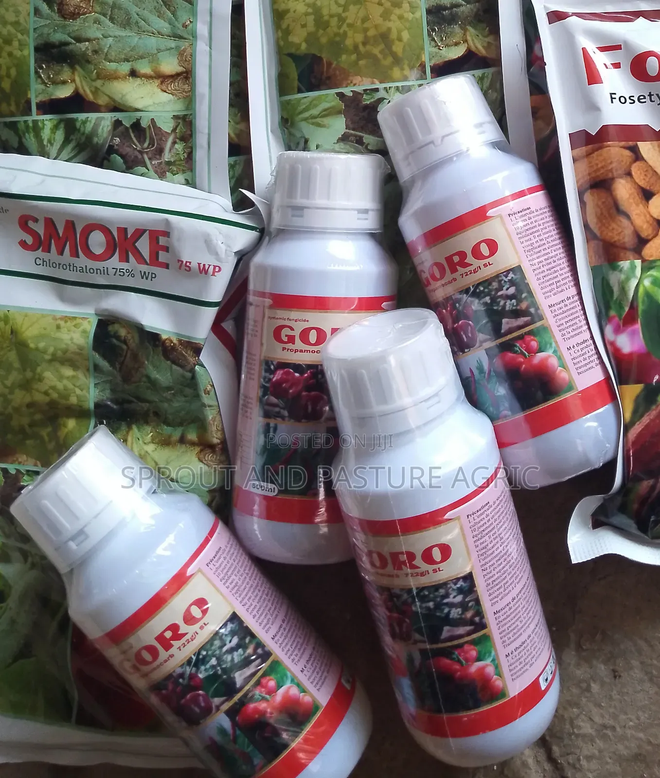 Goro, Smoke and Foseta Fungicide