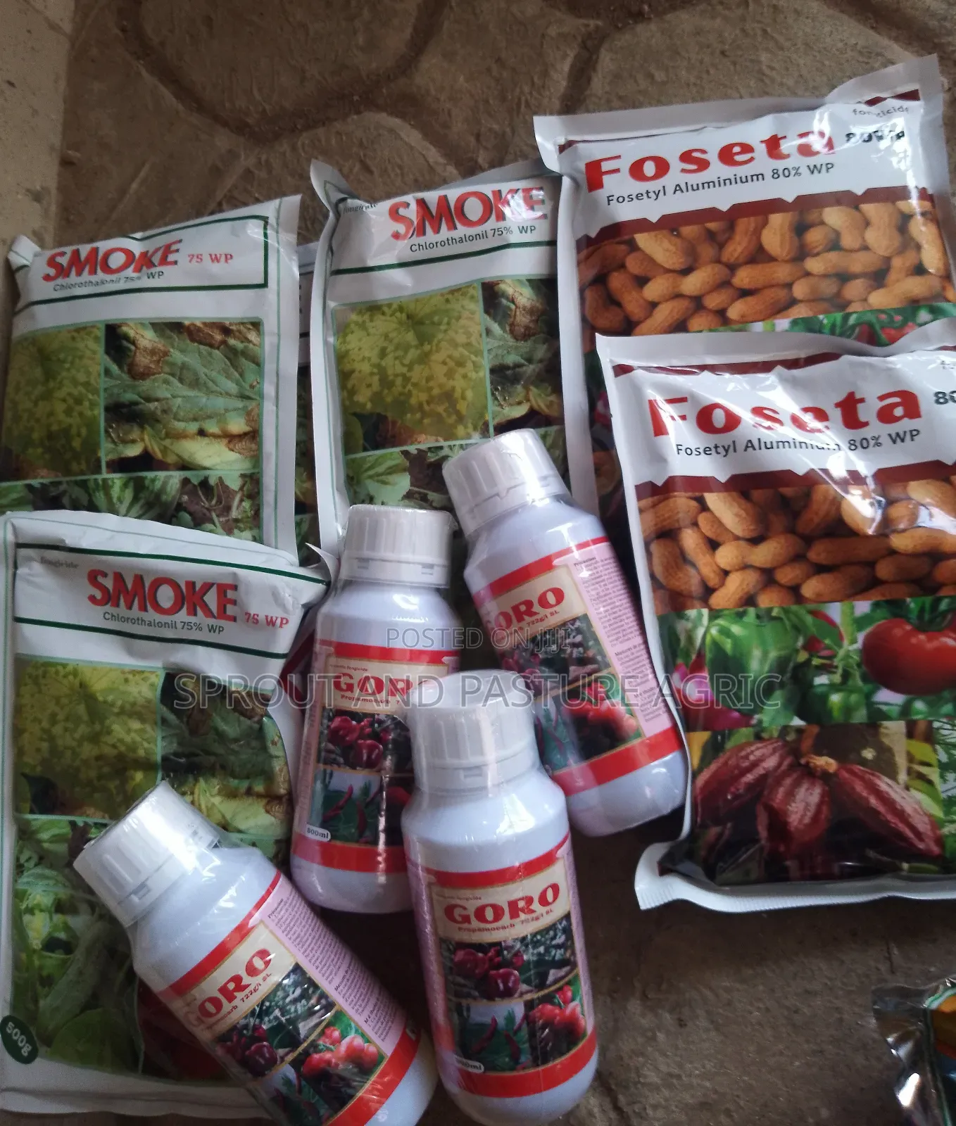 Goro, Smoke and Foseta Fungicide