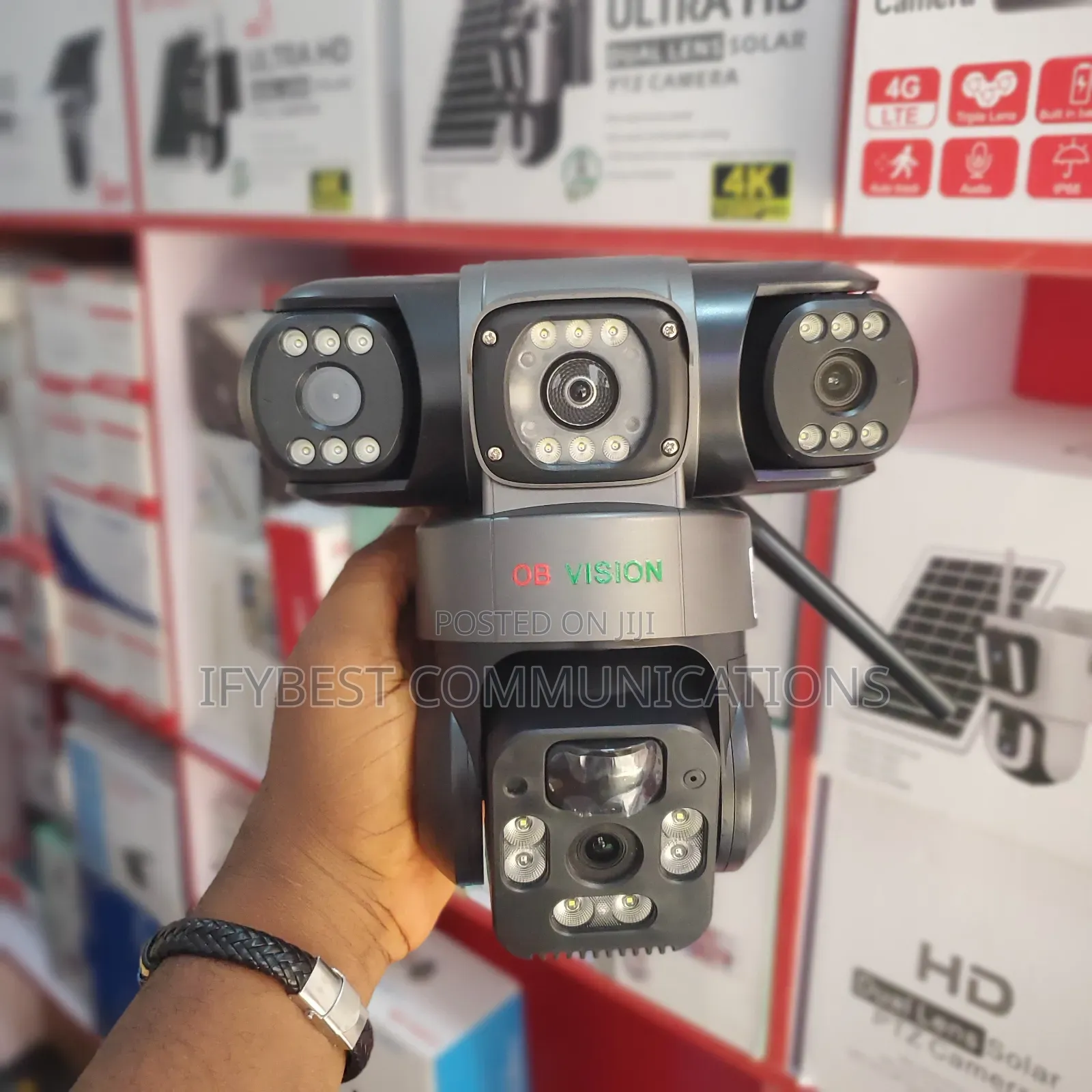 CCTV Solar Camera Three Lens