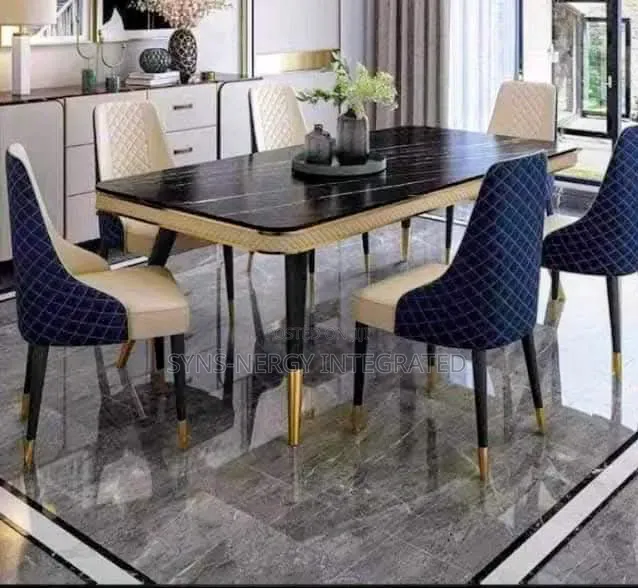 Unique Dinning Table and 6 Chairs