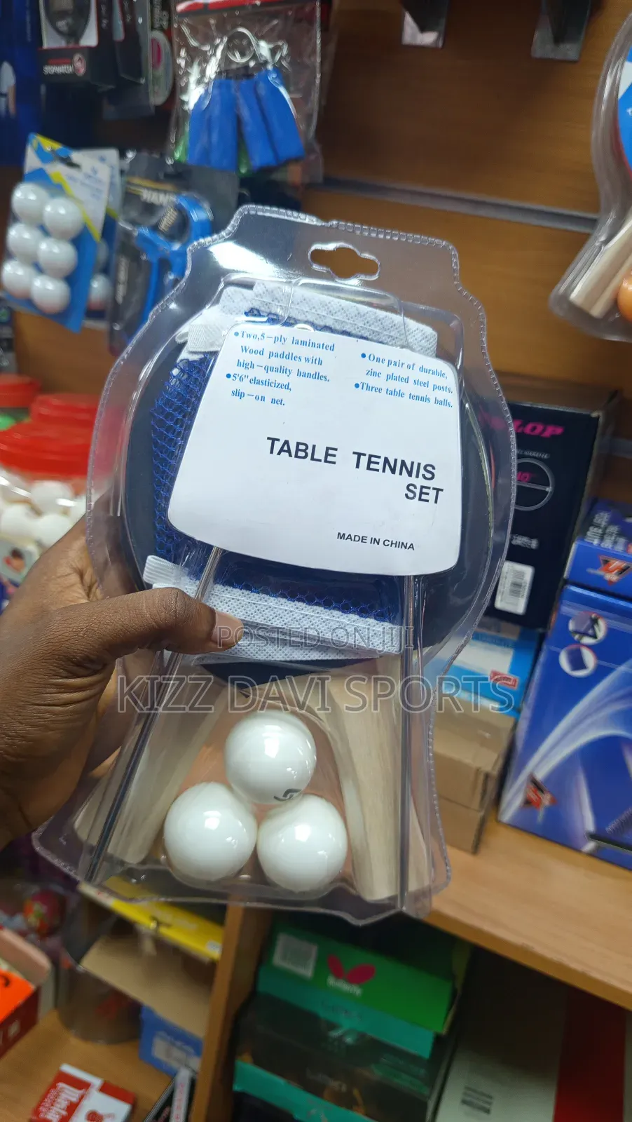 Two in One Table Tennis Bat With Net American Fitness