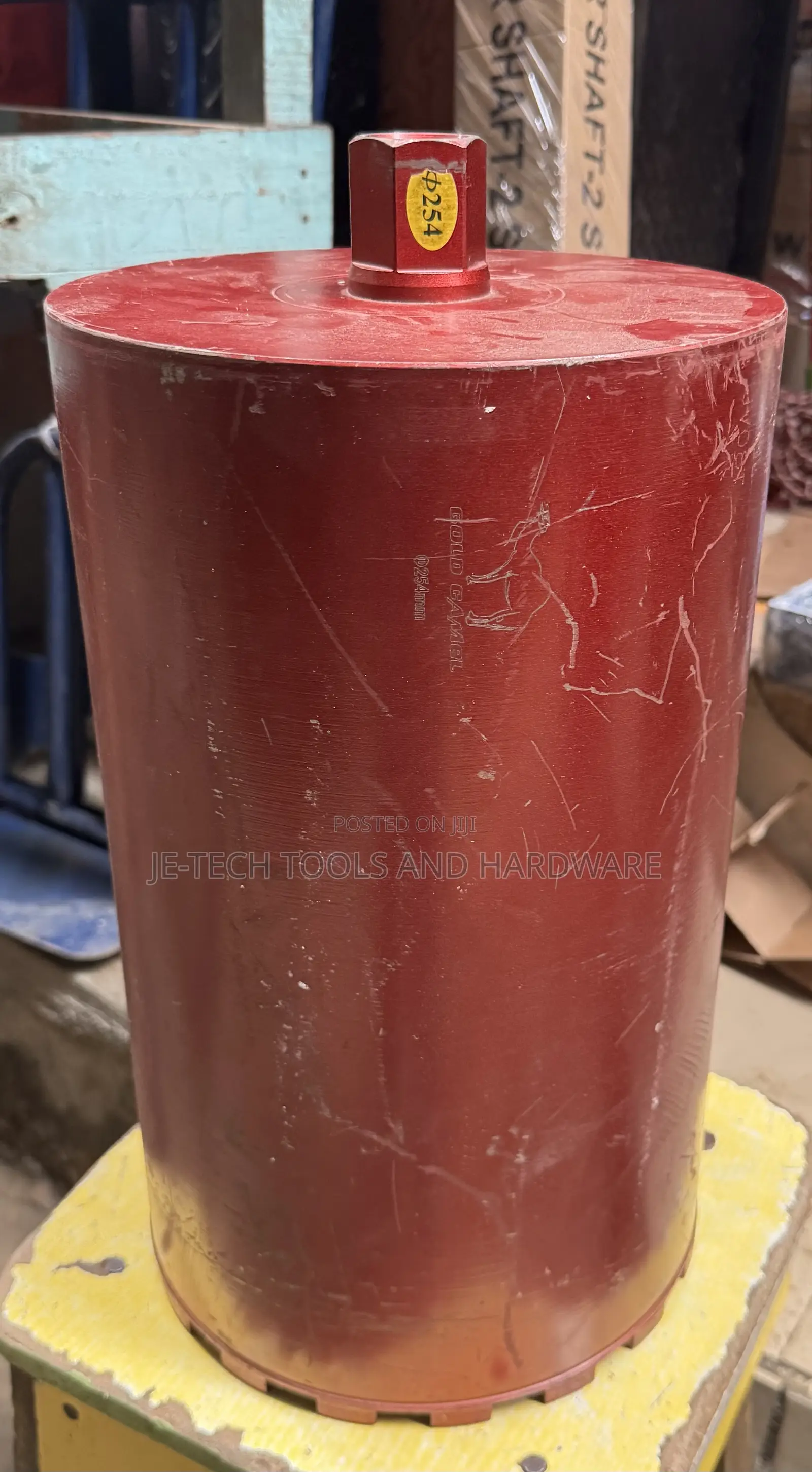Large Red Diamond Core Drill Bit 10”