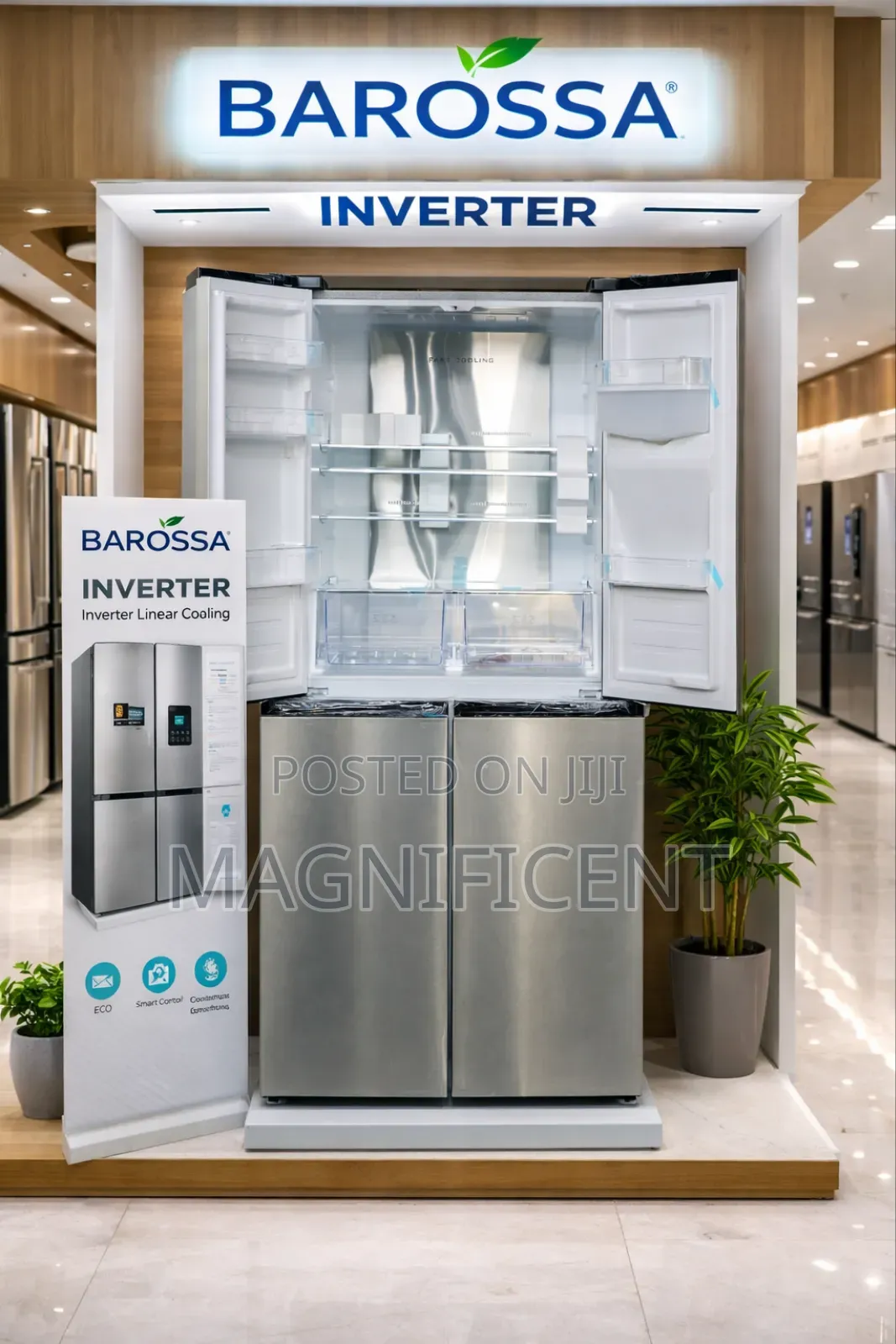 Barossa 4 Door Inverter Refrigerator Premium Smart Cooling Energy Sa