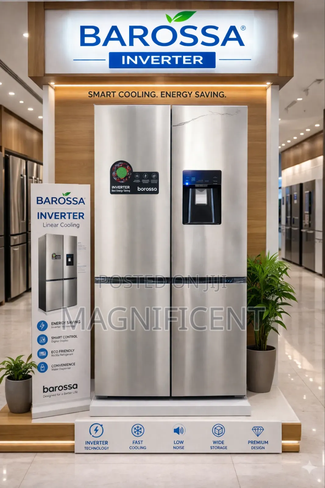 Barossa 4 Door Inverter Refrigerator Premium Smart Cooling Energy Sa