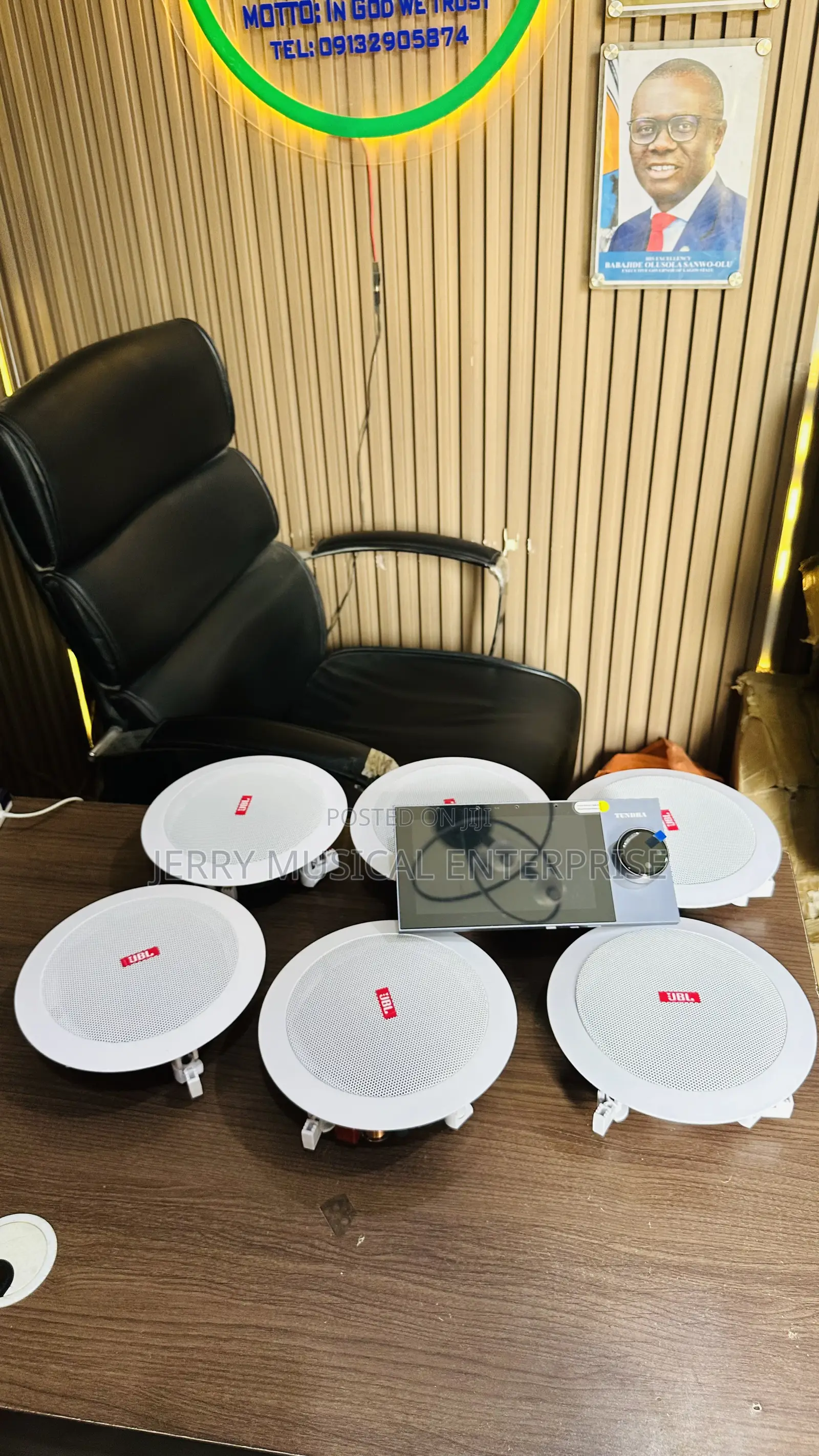 JBL Professional Ceiling Speakers With Voice Commands Amplifer