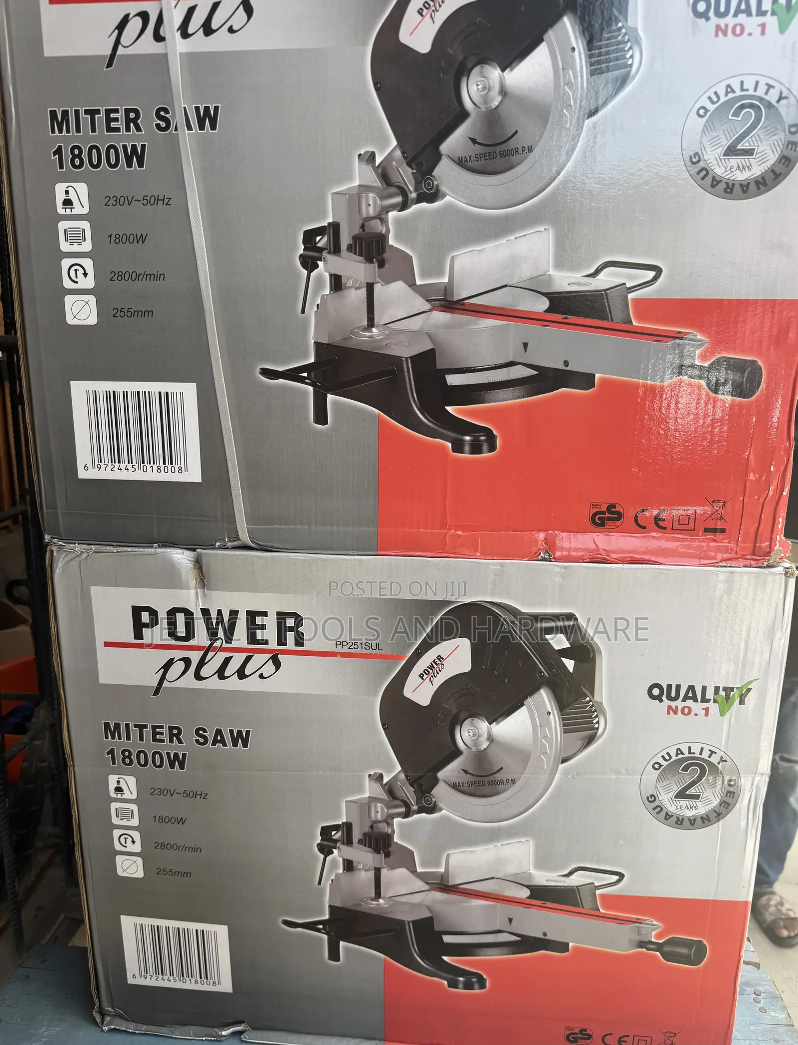 Power Plus Pp251sul Miter Saw, a High-Performance 1800w Power