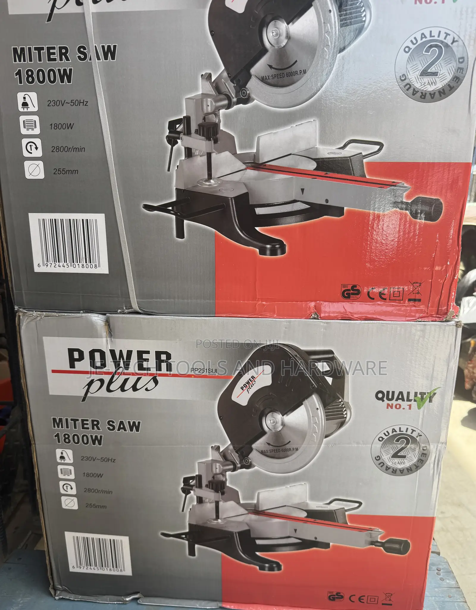 Power Plus Pp251sul Miter Saw, a High-Performance 1800w Power