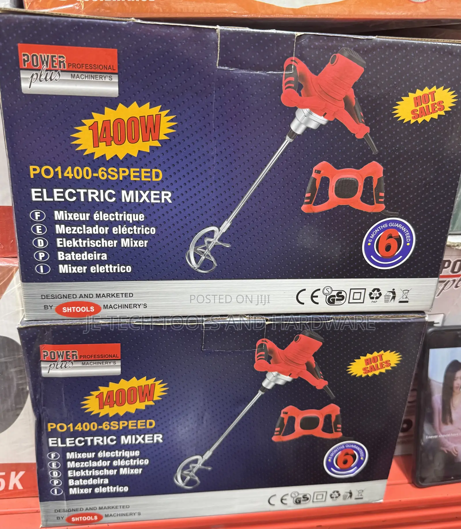 Power Plus Po1400 1400w Electric Mixer