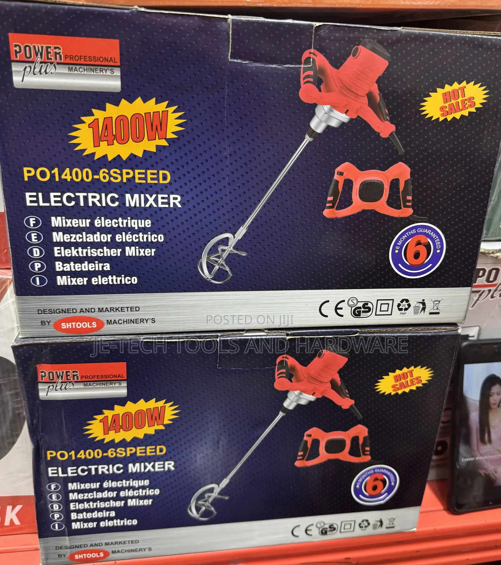 Power Plus Po1400 1400w Electric Mixer