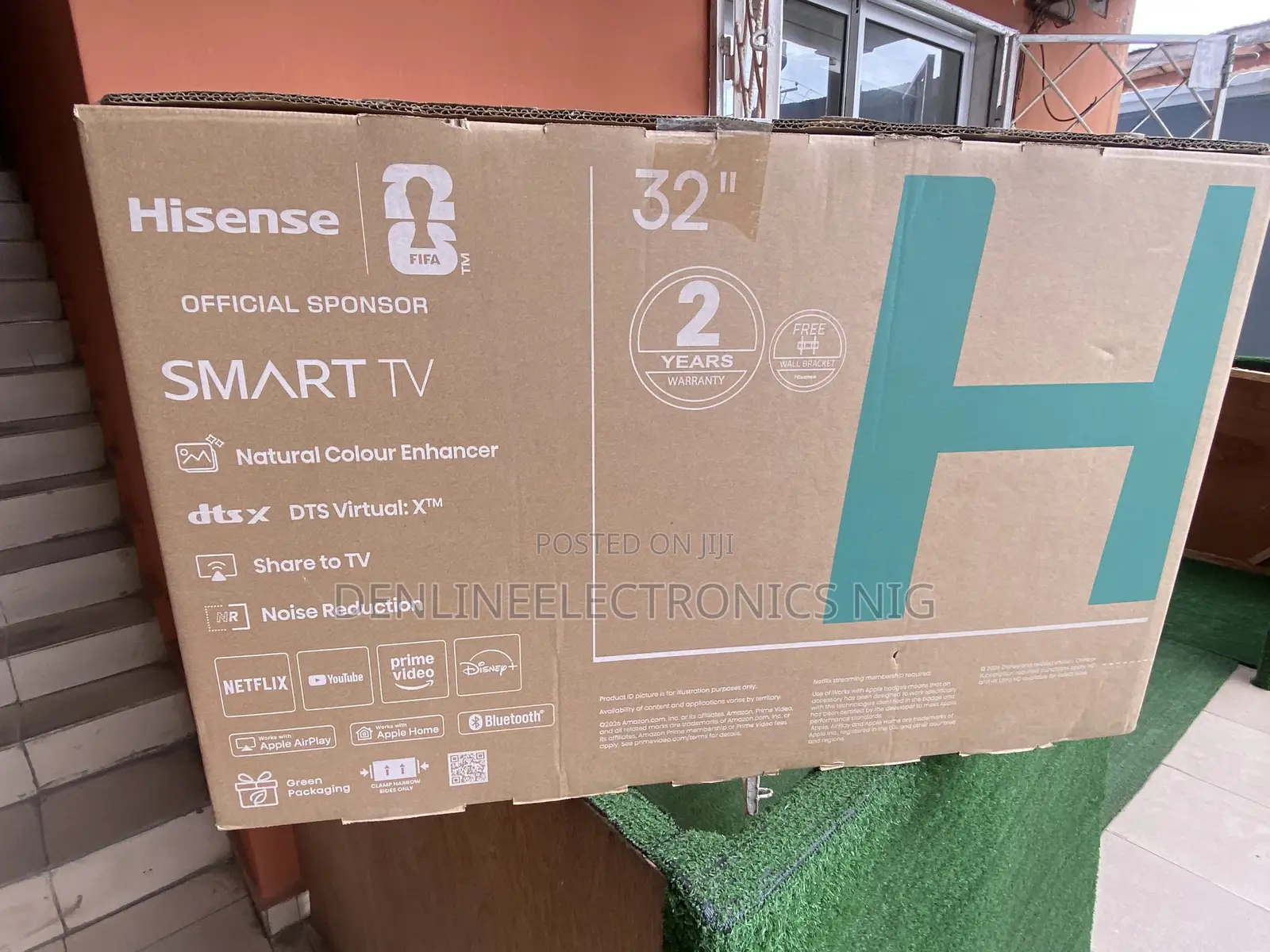 Brand New Original Hisense 32inches Led Hd Smart Tv . Free Wall Bracke