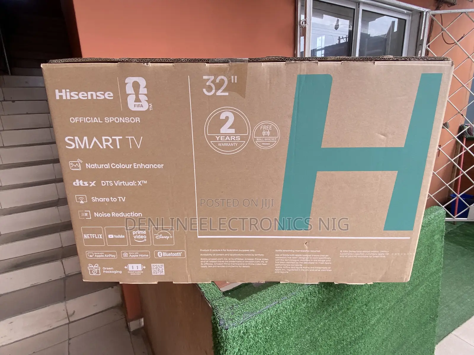 Brand New Original Hisense 32inches Led Hd Smart Tv . Free Wall Bracke