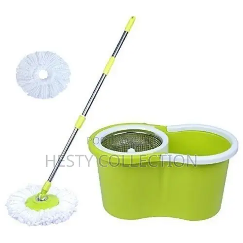 Roto Spin Mop Extendable Spin Mopping Stick and Bucket