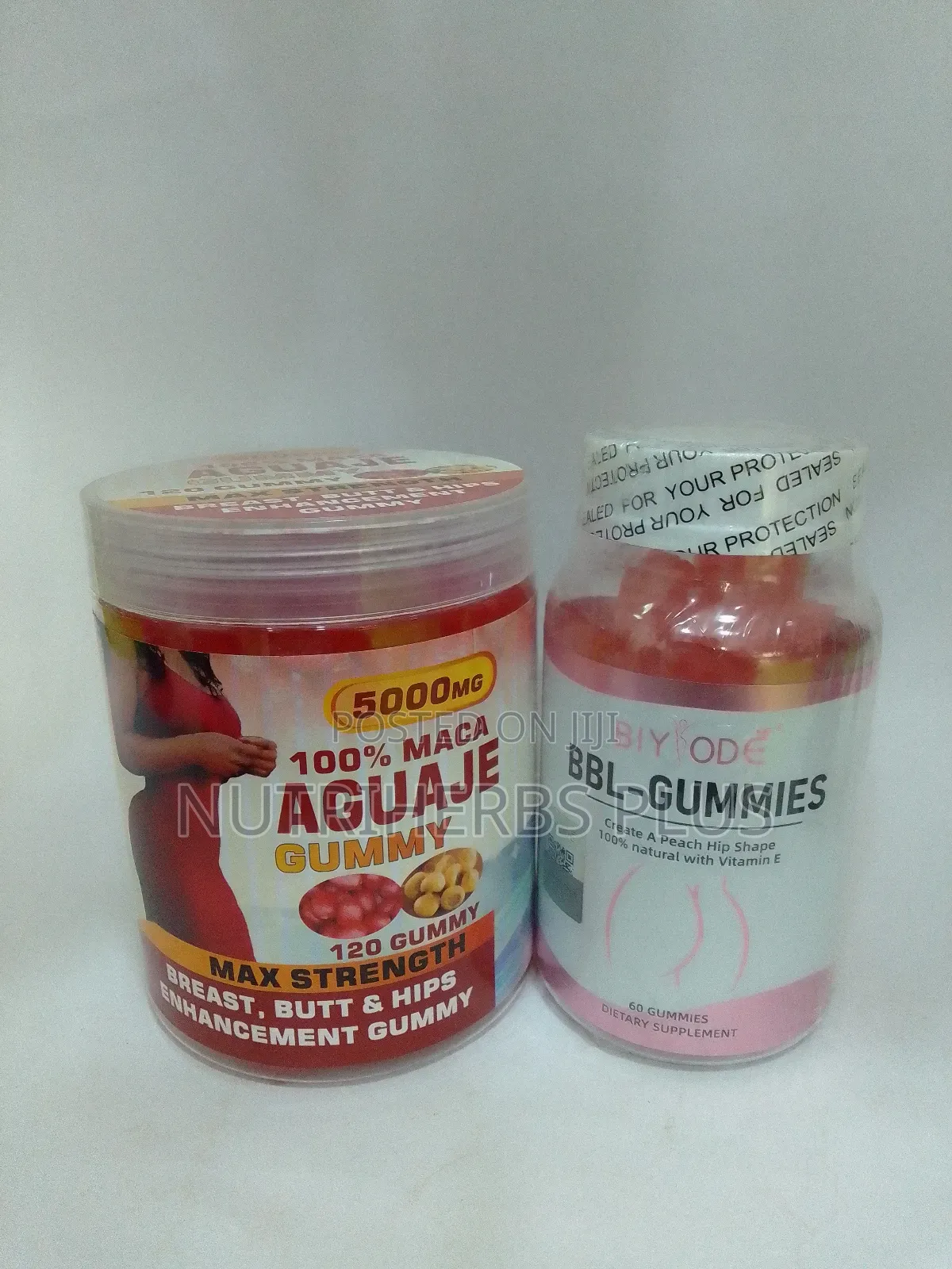 Aguaje Gummies+ Biyode BBL Gummies: For Bust, Hip and Butt Enlargement