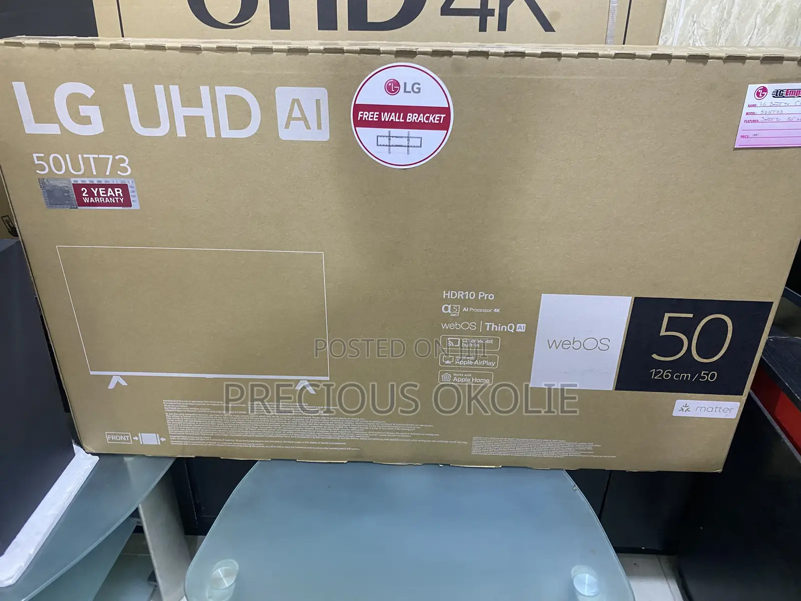 Lg 50inch Uhd Ai Thin Q Smart Tv