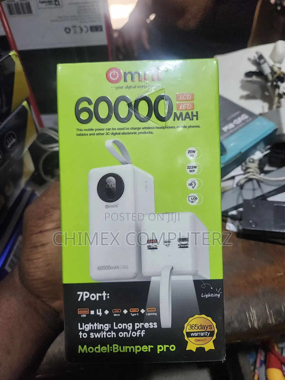 Omni Bumper Pro 60,000mah Power Bank – 7-Port Fast Charging
