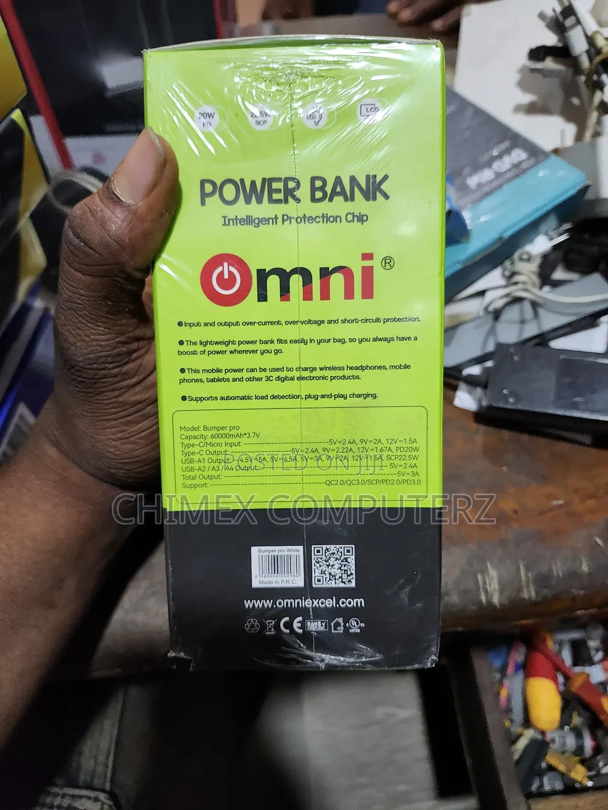 Omni Bumper Pro 60,000mah Power Bank – 7-Port Fast Charging