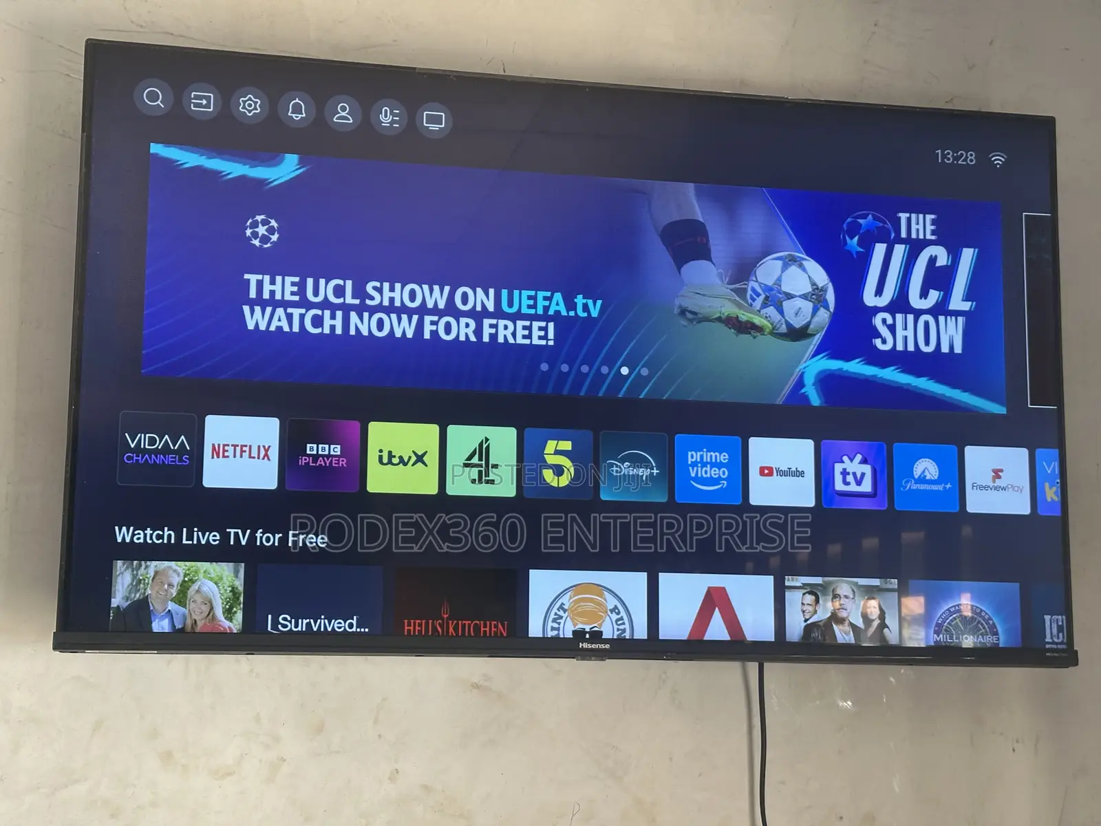 43-Inch Uk Used Uhd Hisense Smart Tv for Sale