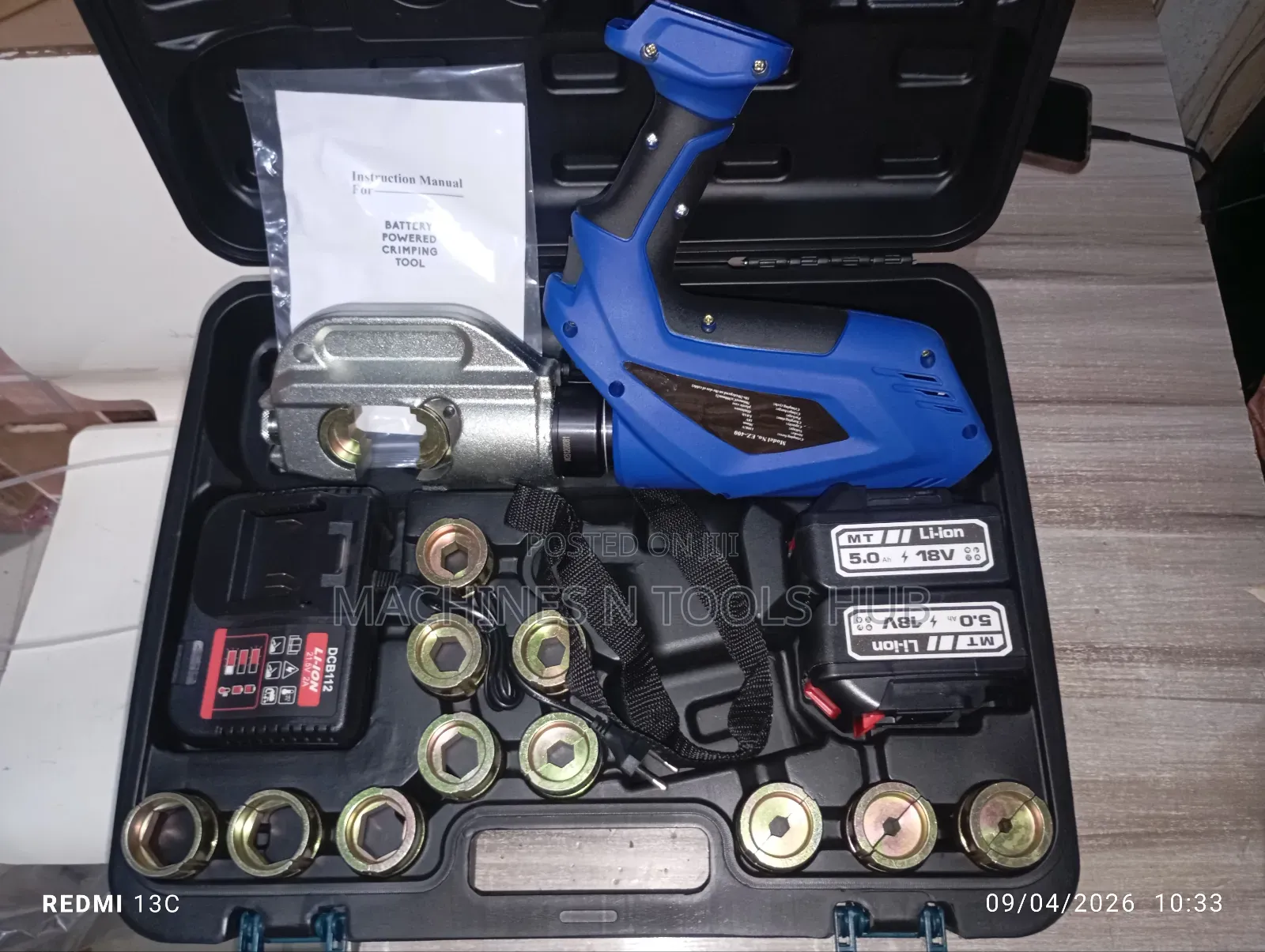 Ez-400 Cordless Hydraulic Crimping Tool