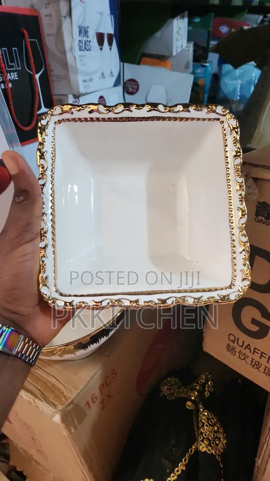 Ceramic Gold Plate