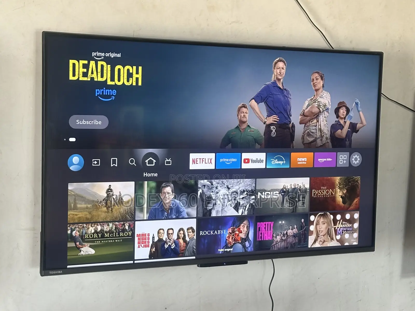 50-Inch Uhd Toshiba Frameless Smart Tv for Sale