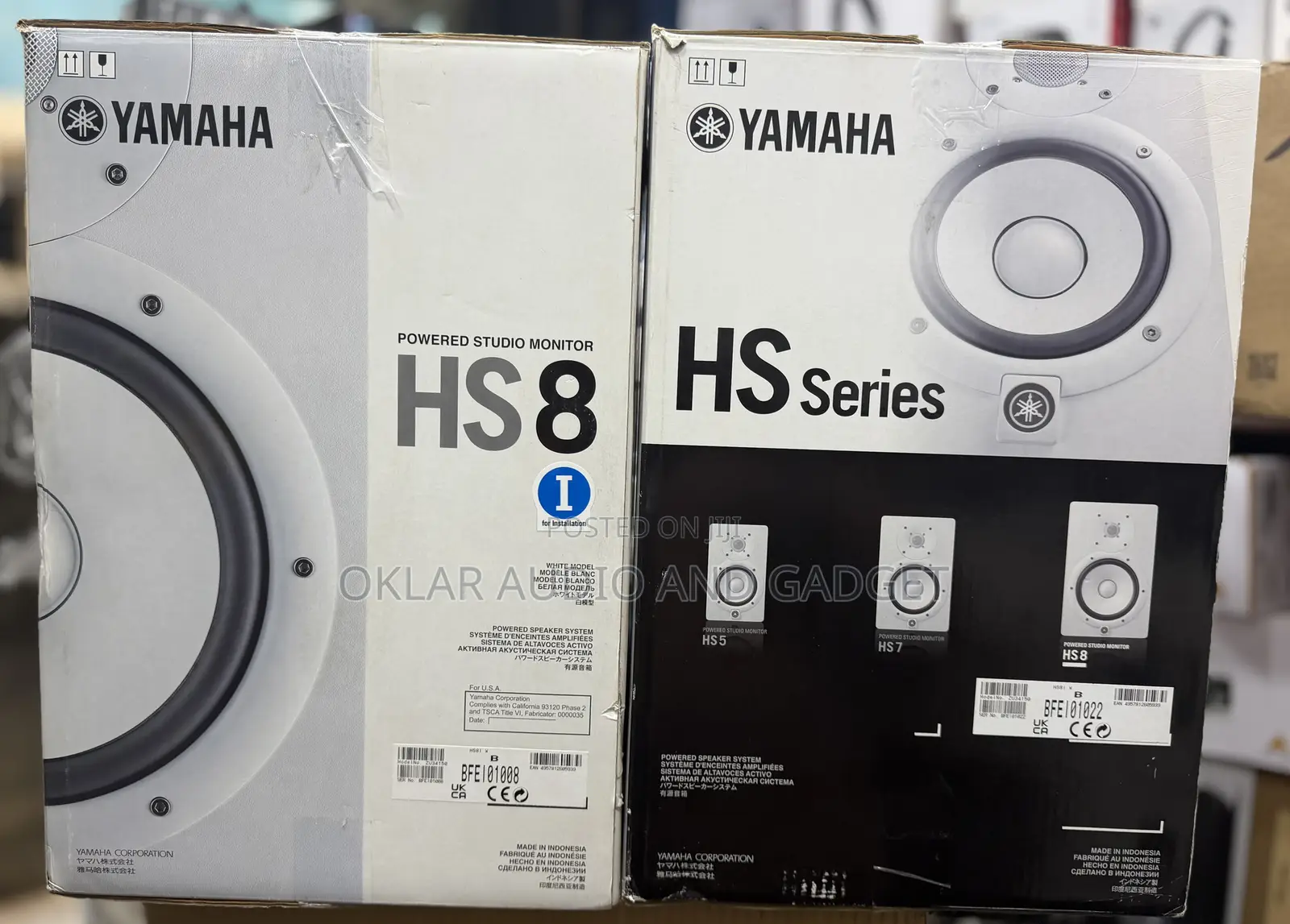 Yamaha Hs8 Studio Monitor (White Colour)