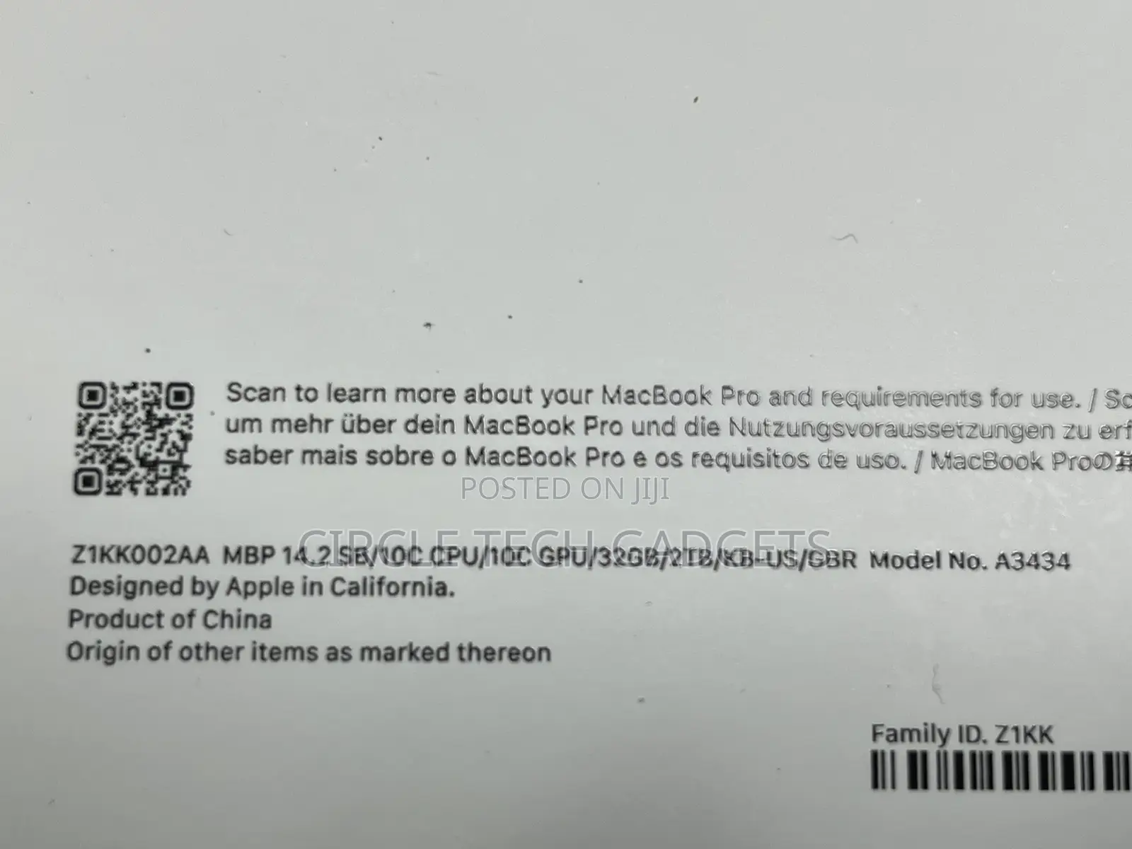 New Laptop Apple MacBook Pro 2025 M5 14-inch 32GB Apple M5 SSD 2T